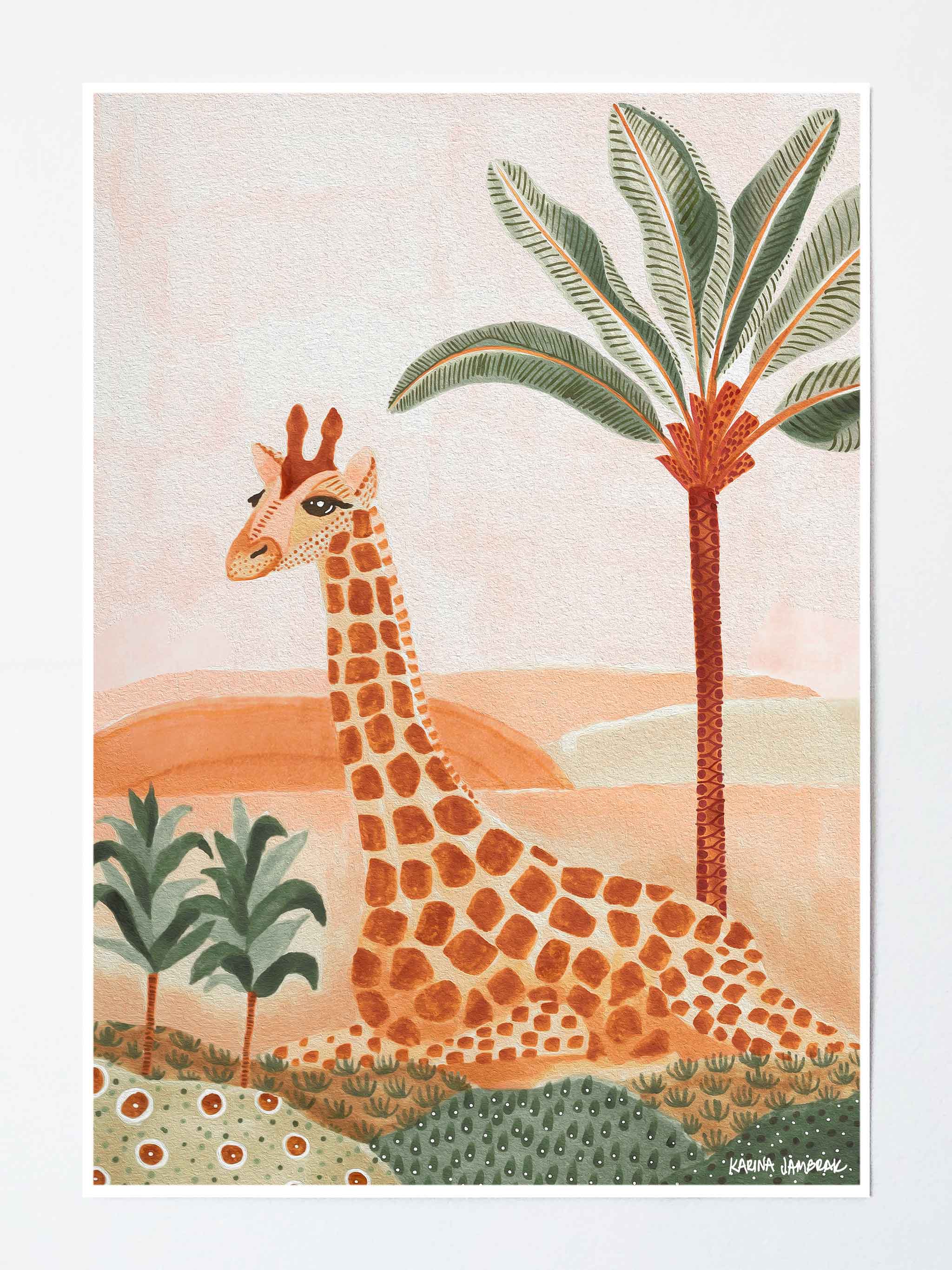 Gigi The Giraffe Fine Art Print