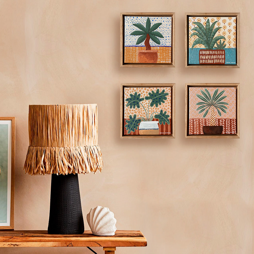 Spiky Succulent Framed Canvas Print