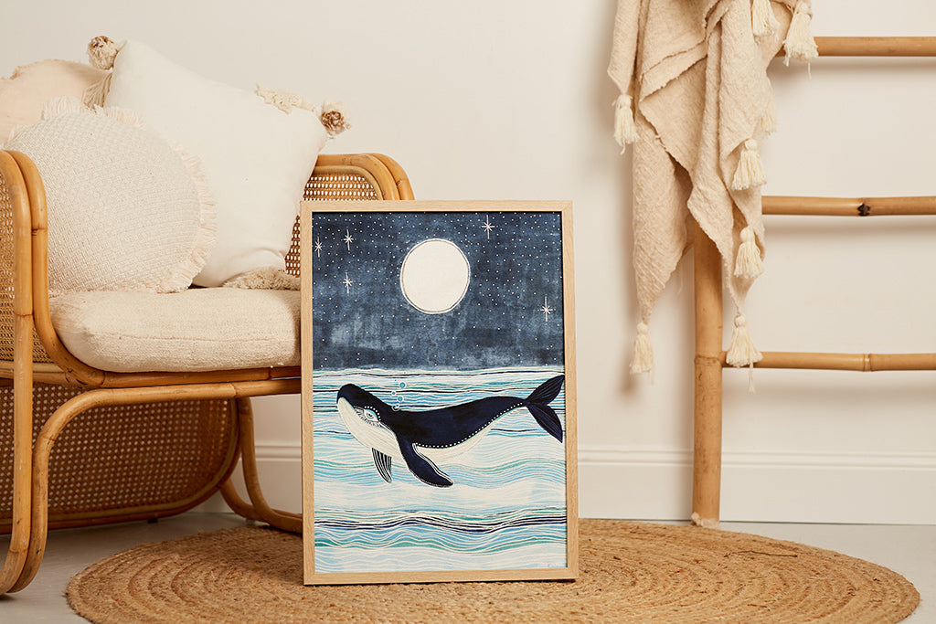 Wylie The Whale Fine Art Print