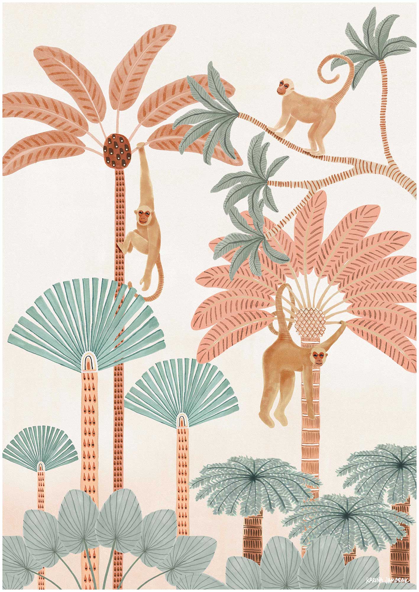 Monkey Trio Fine Art Print