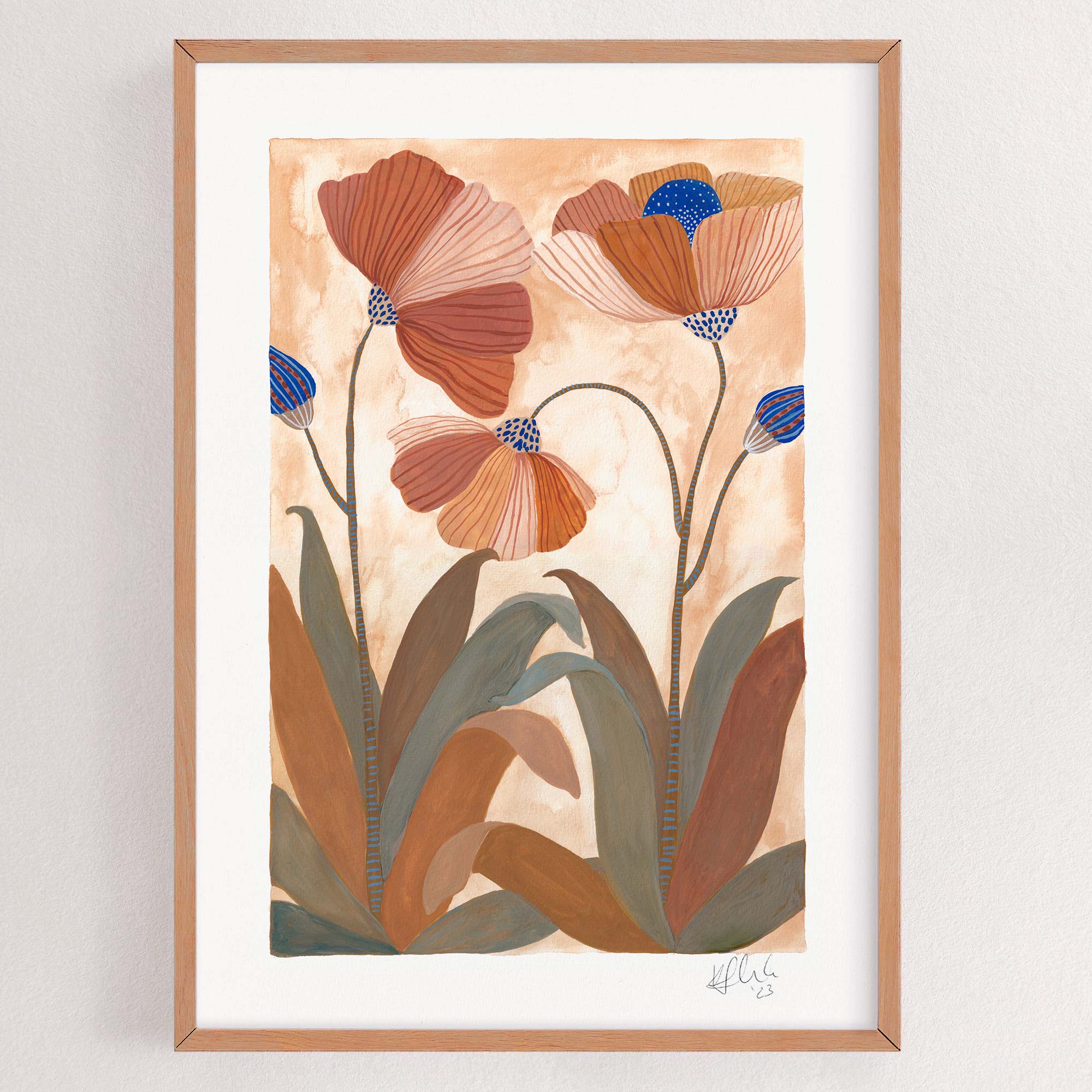 ORIGINAL ART ~ Growth ~ Flowers