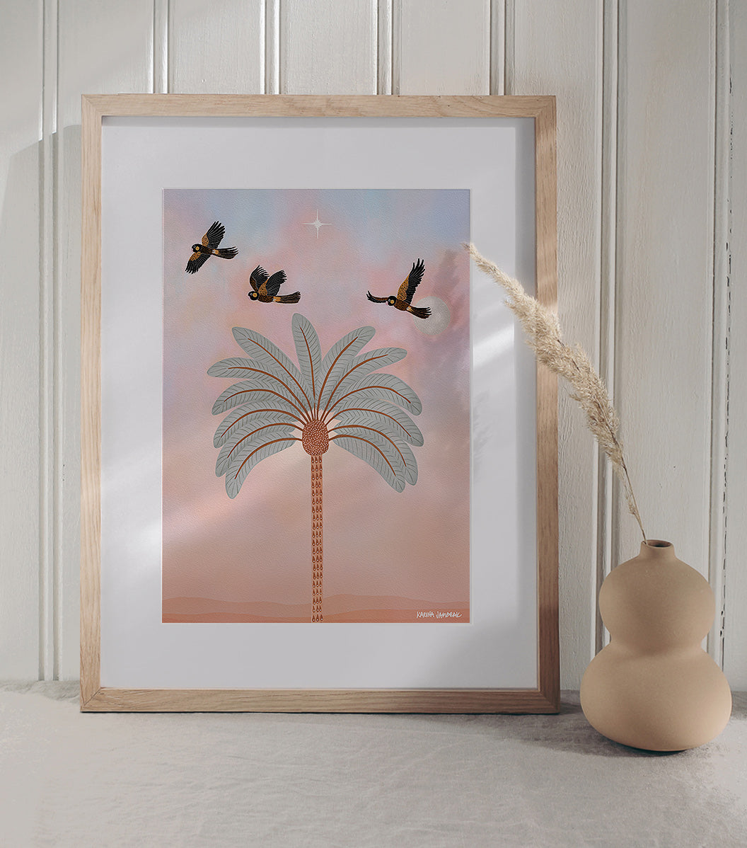 Our Star At Dusk Fine Art Print