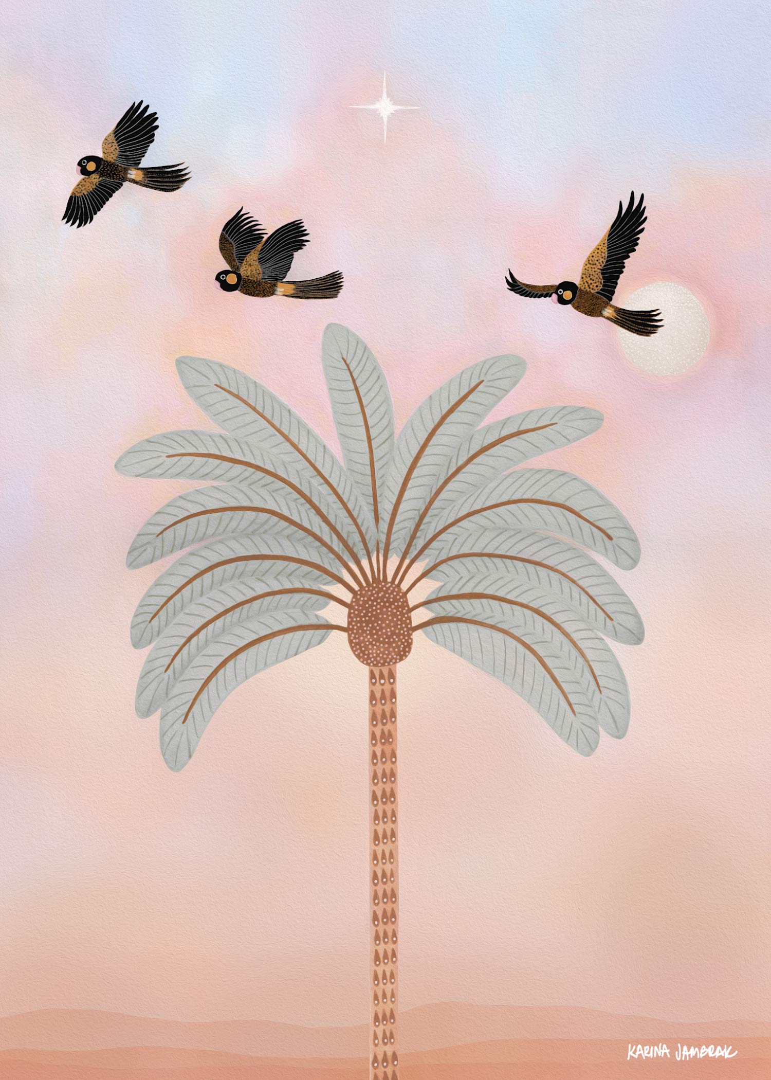 Our Star At Dusk Fine Art Print