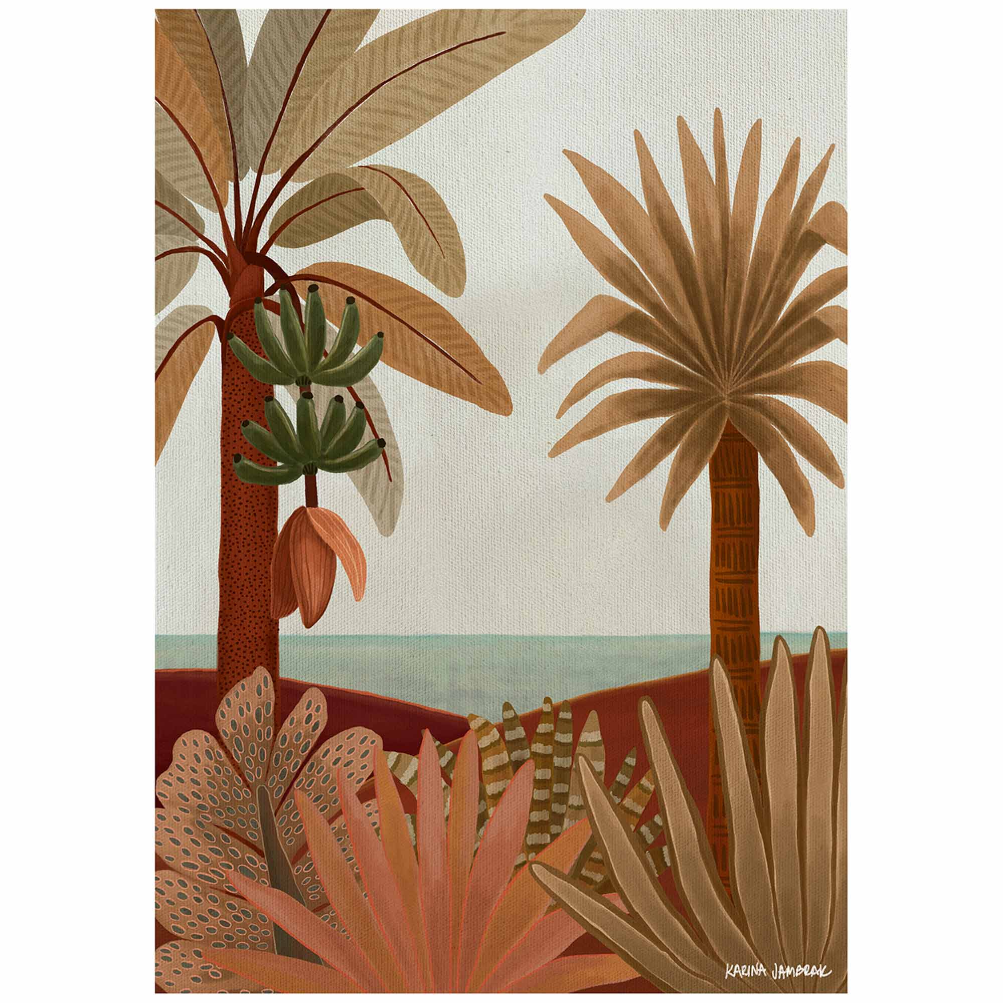 Green Banana Views Fine Art Print