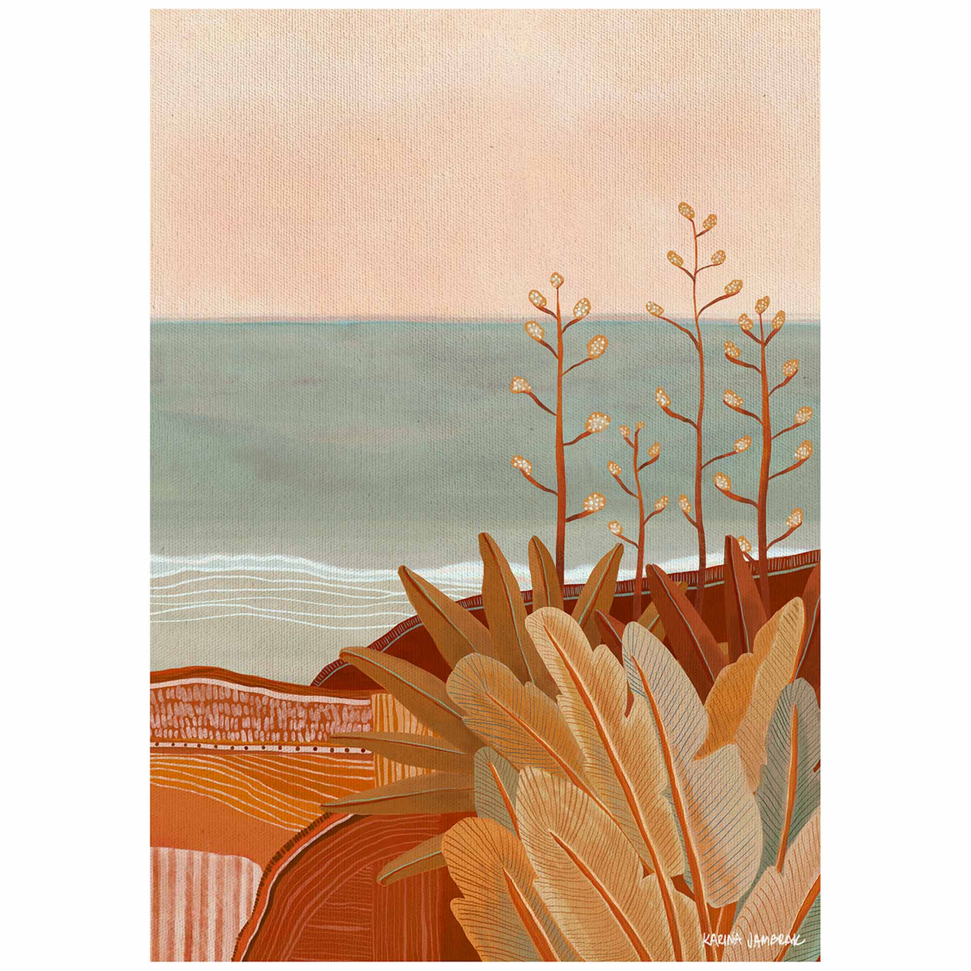 Ocean Walk Vista Fine Art Print