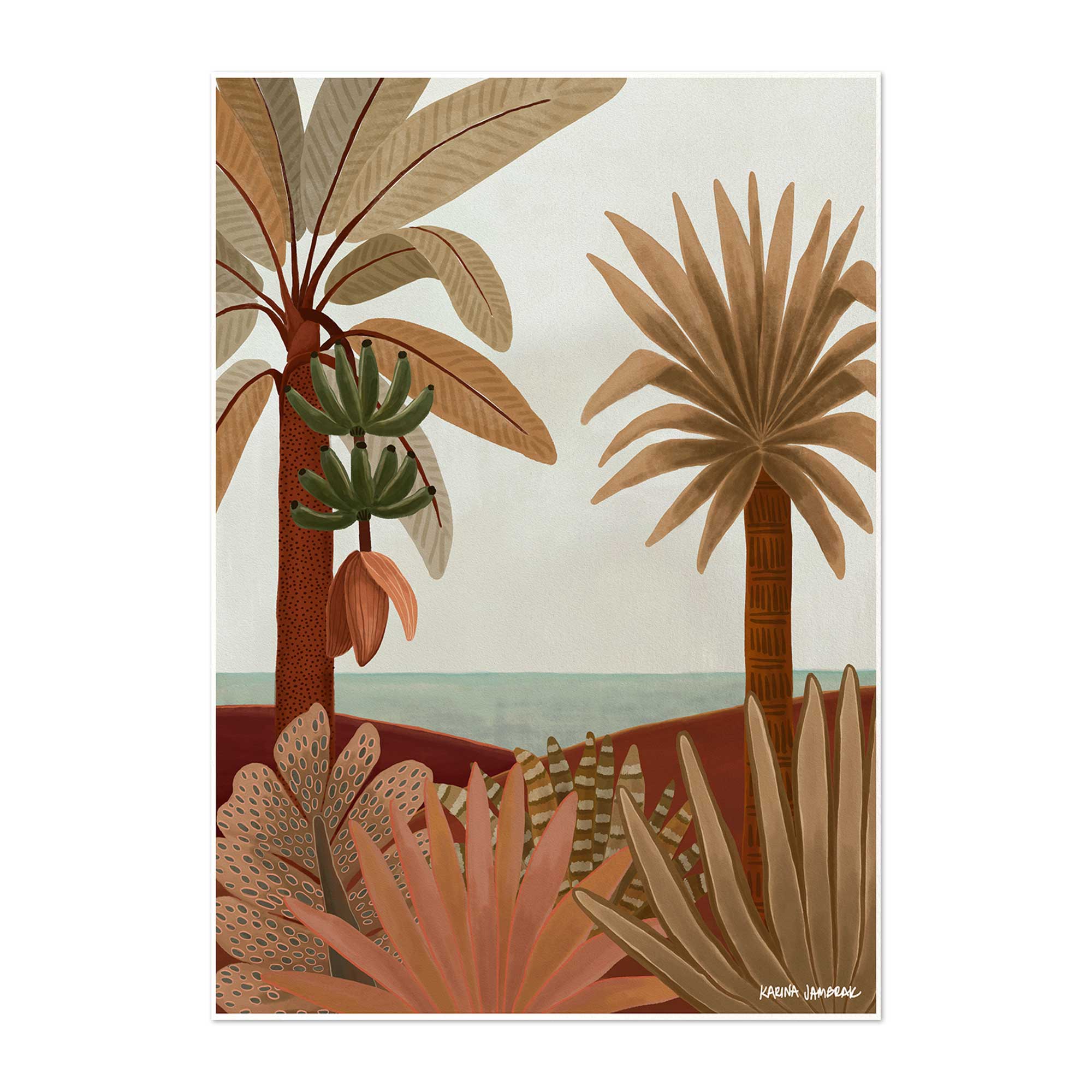Green Banana Views Fine Art Print