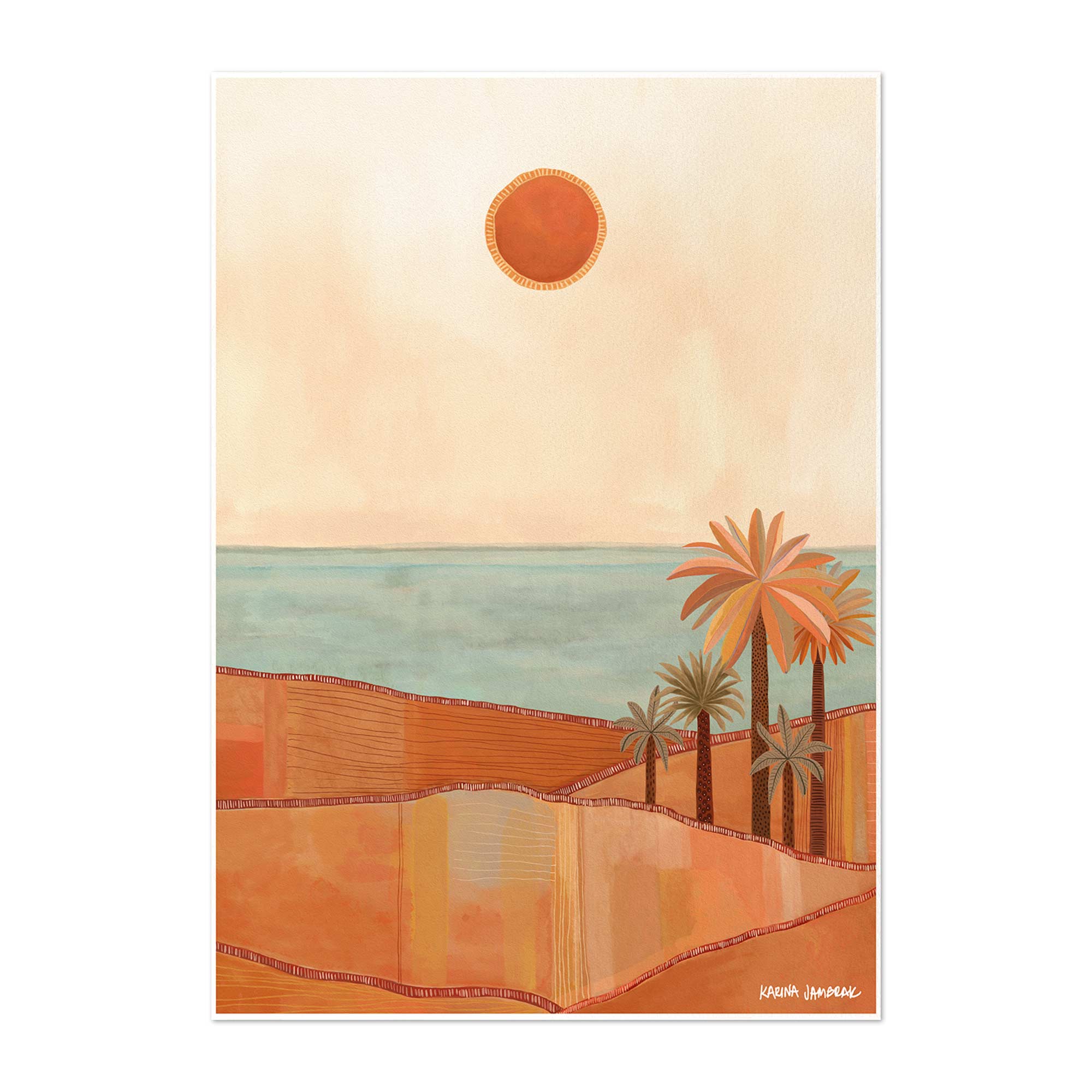 Red Sun Sky Fine Art Print