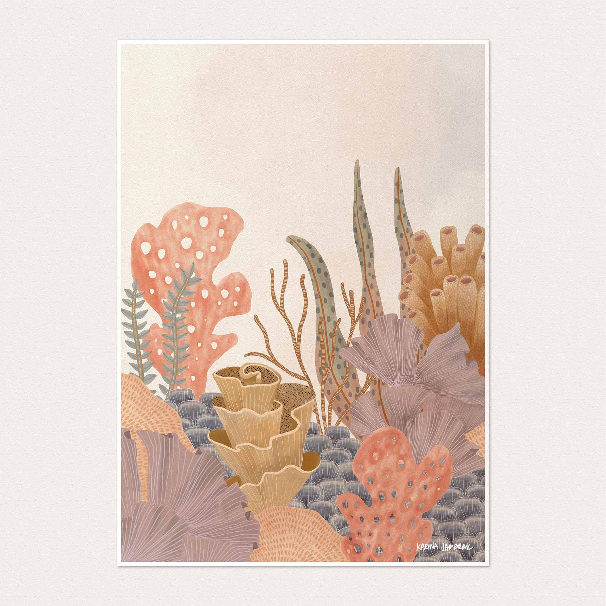 Pastel Reef I Fine Art Print