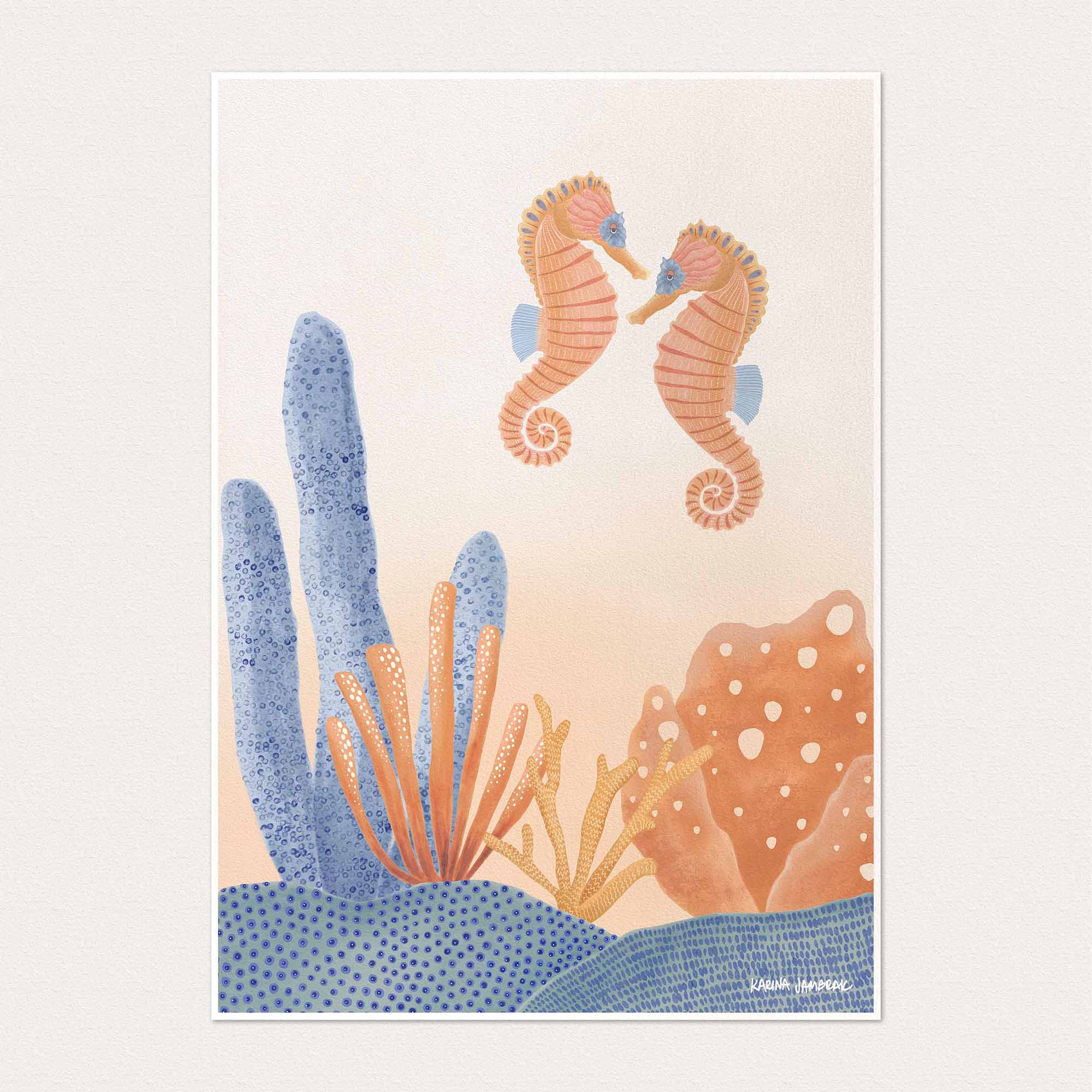 Seahorse Duo Fine Art Print