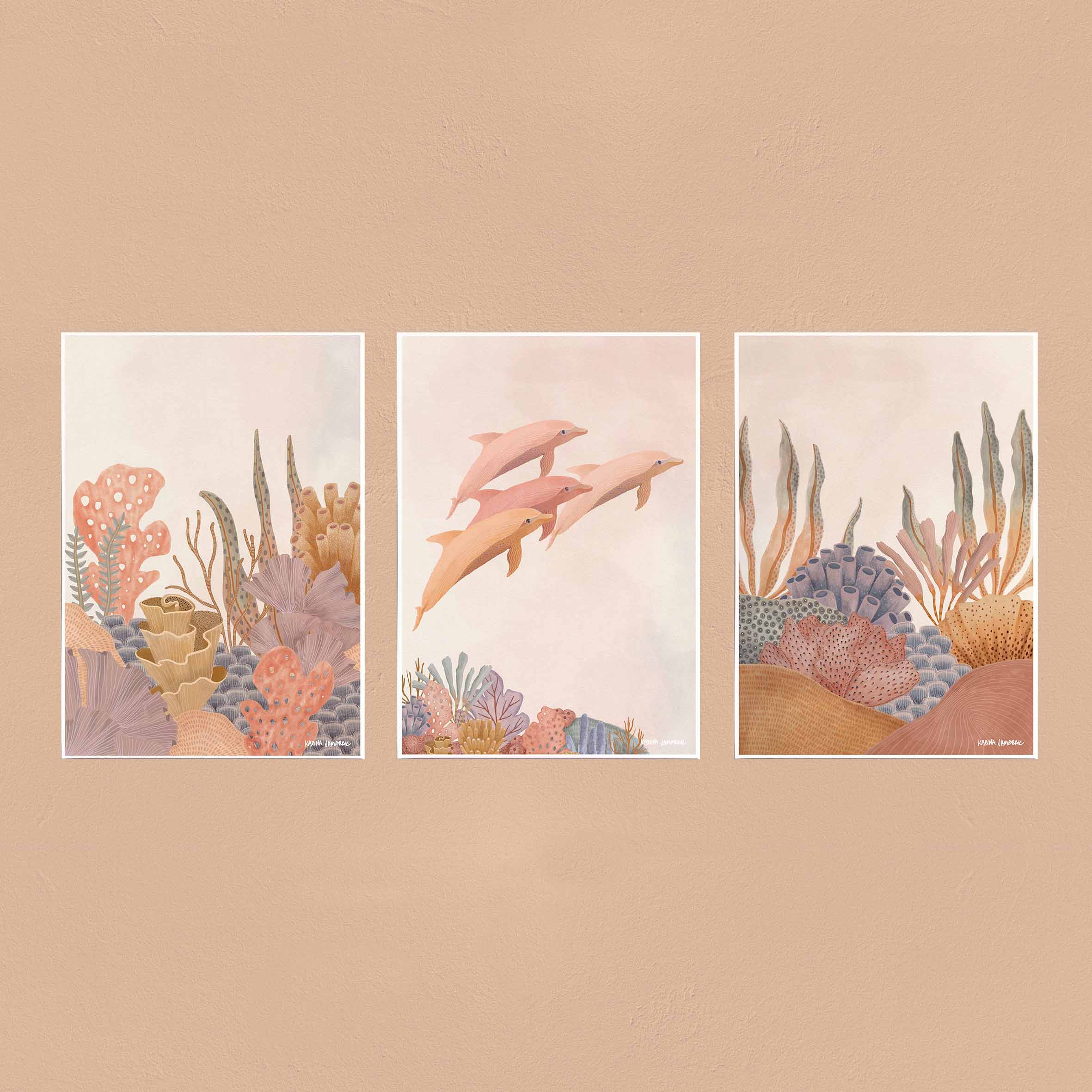 Pastel Reef I Fine Art Print