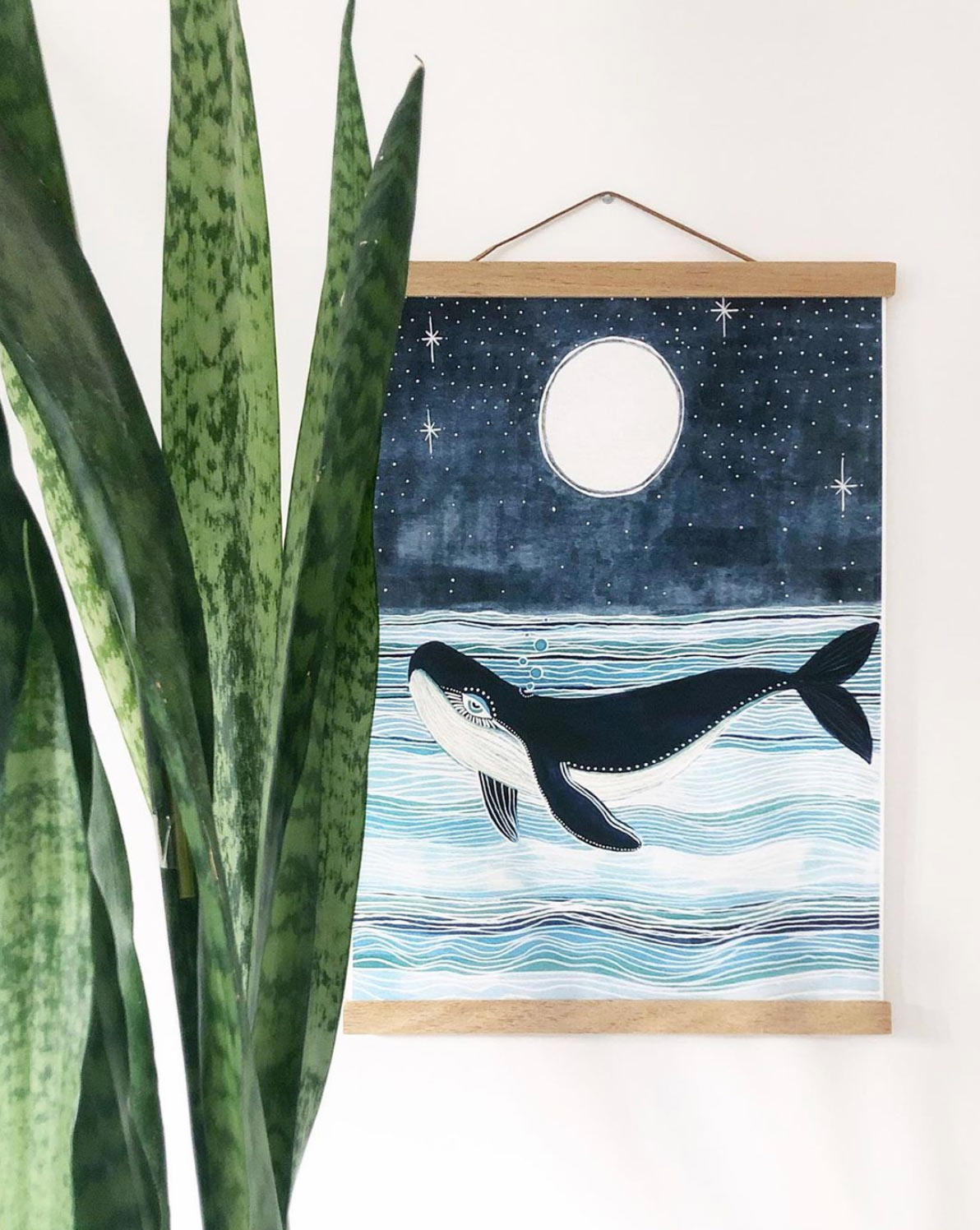 Wylie The Whale Fine Art Print