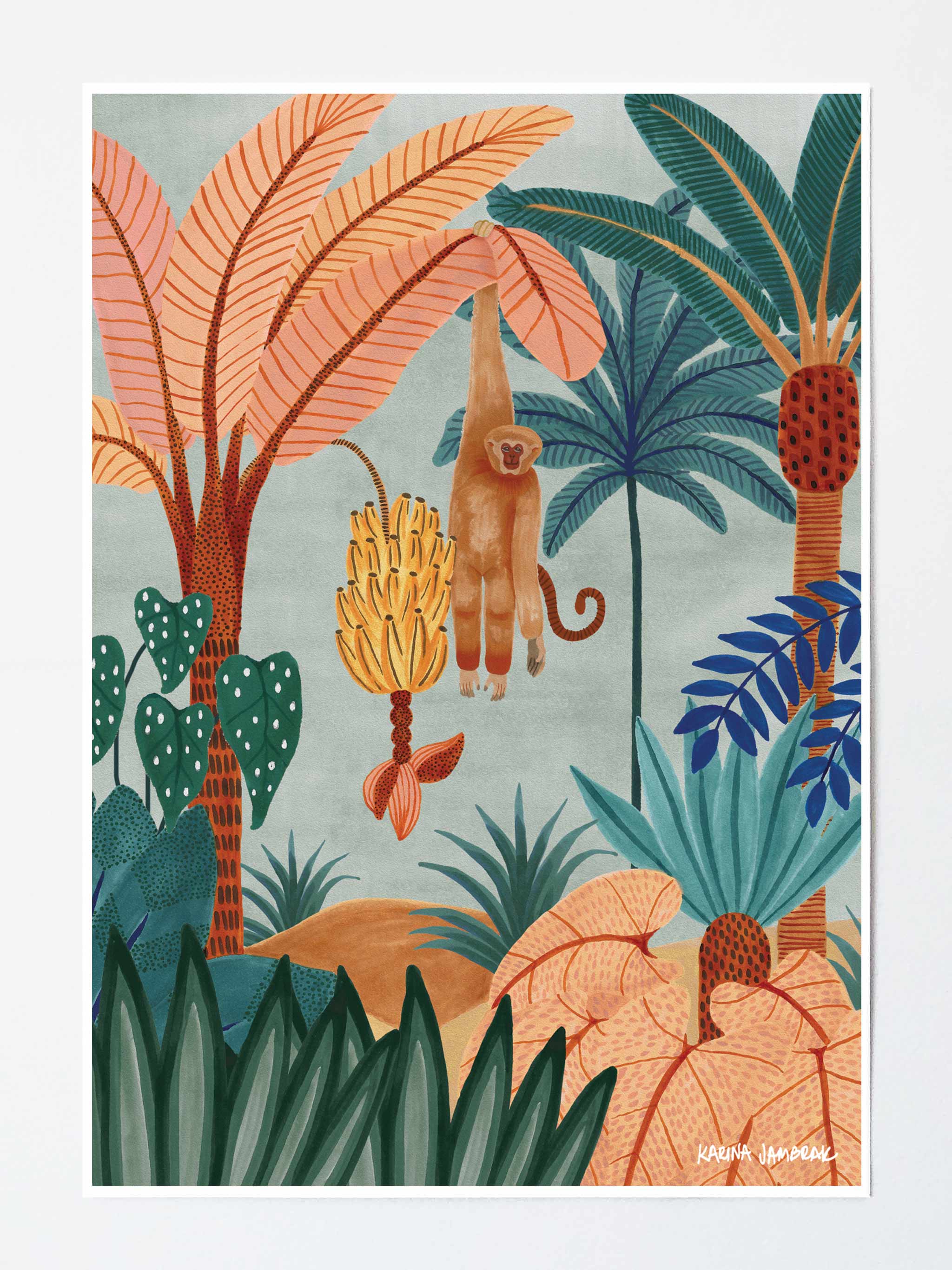 Banana Palm Days Fine Art Print