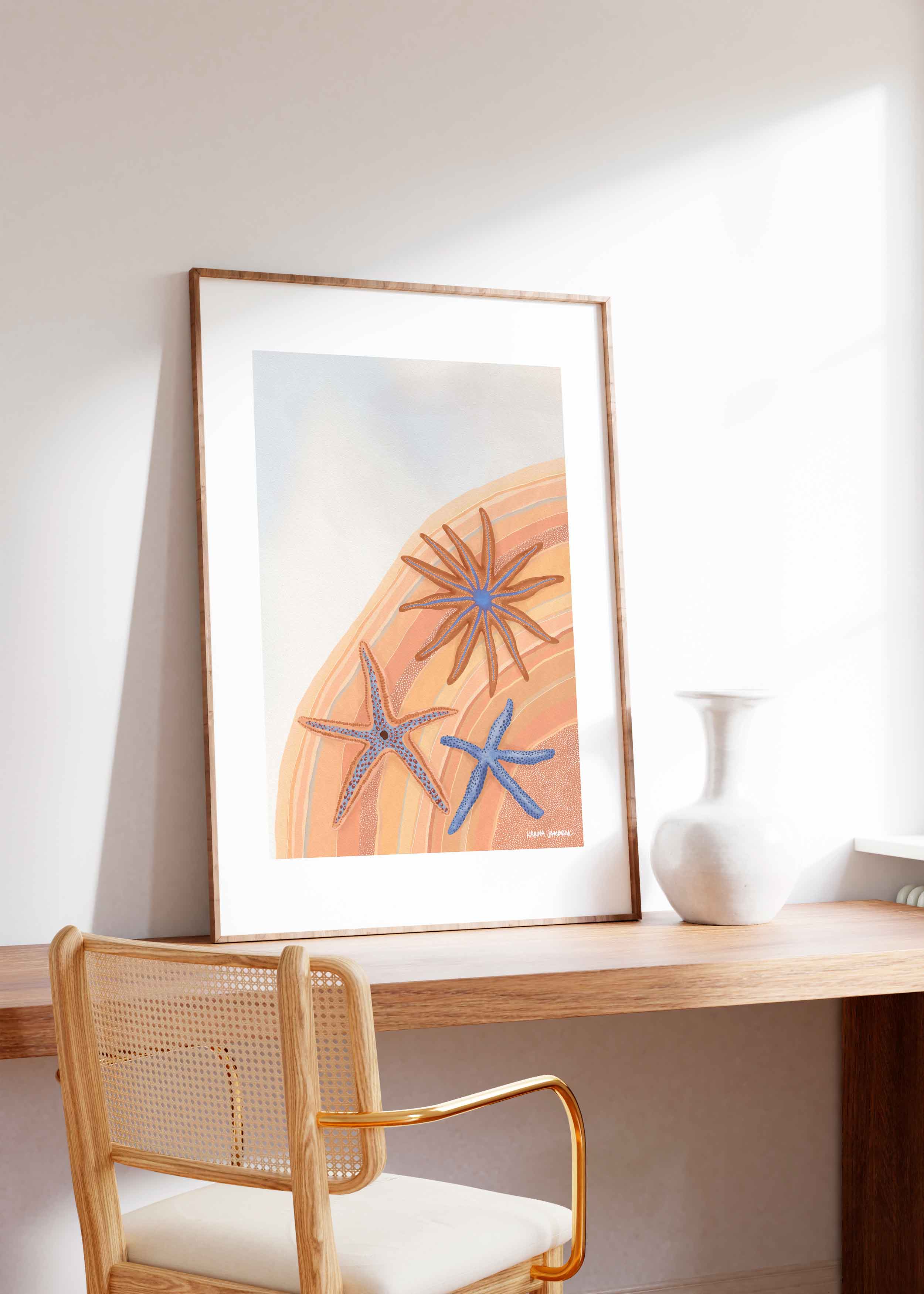 Sparkling Sea Stars Fine Art Print