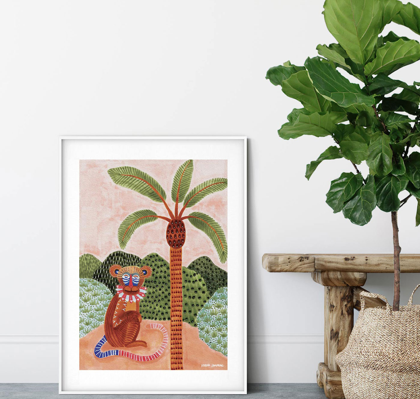 Mekhi The Monkey Fine Art Print