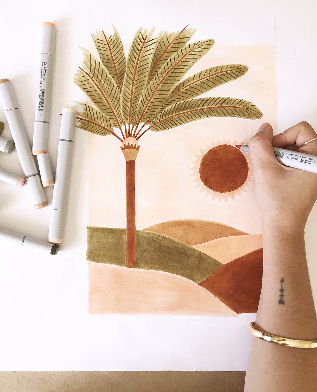 The Pared Palm Fine Art Print