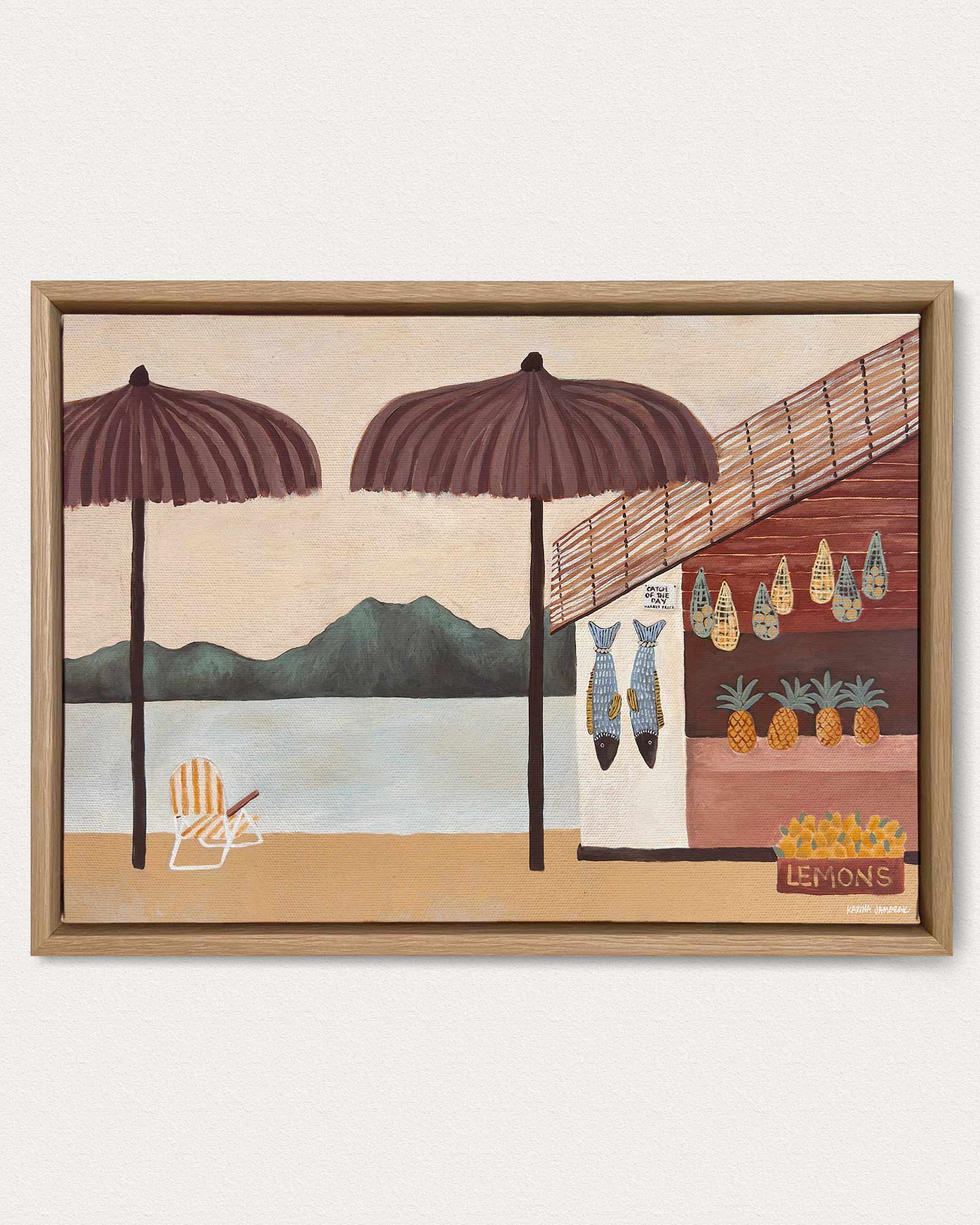 Beach Kiosk Fine Art Print