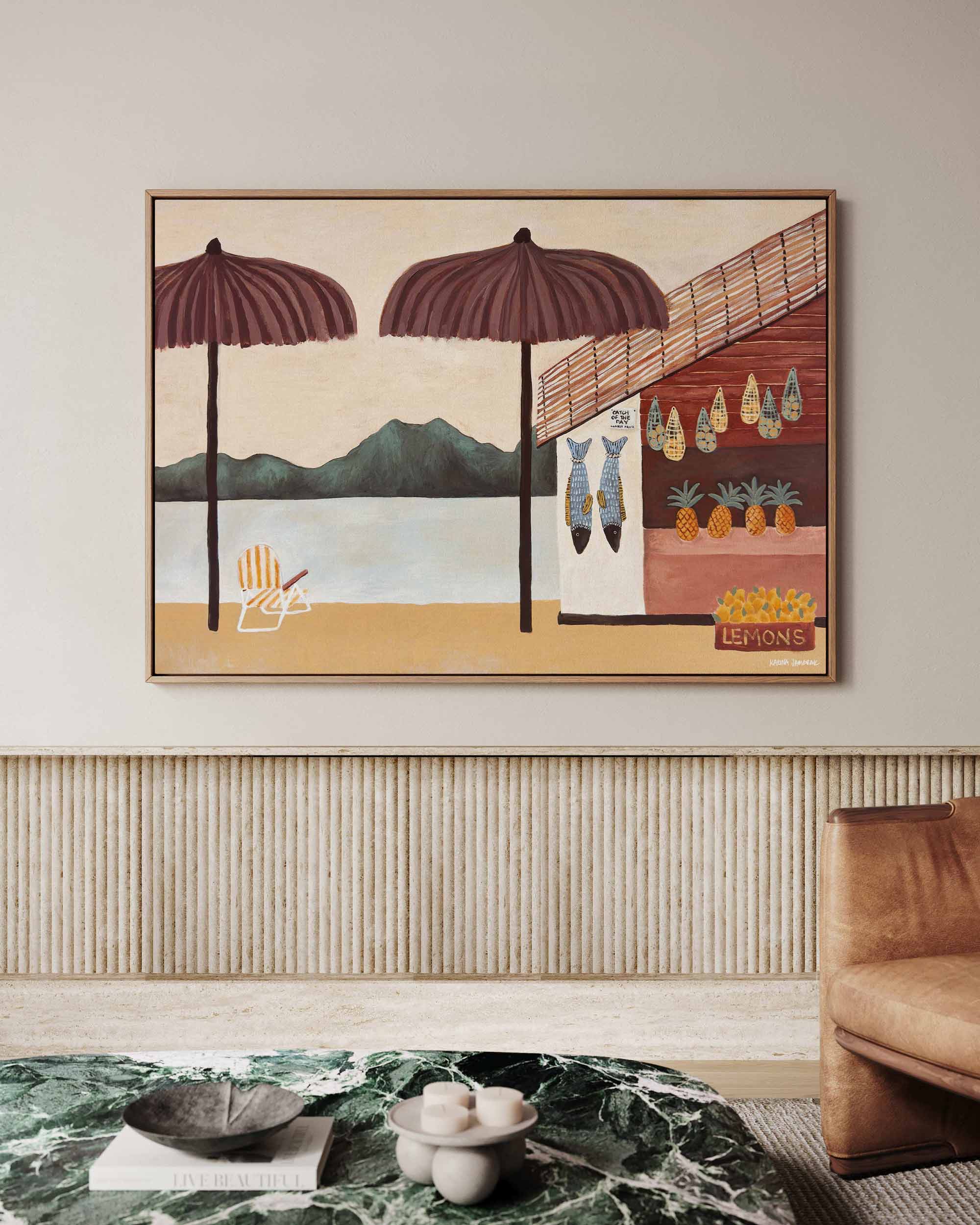 Beach Kiosk Fine Art Print