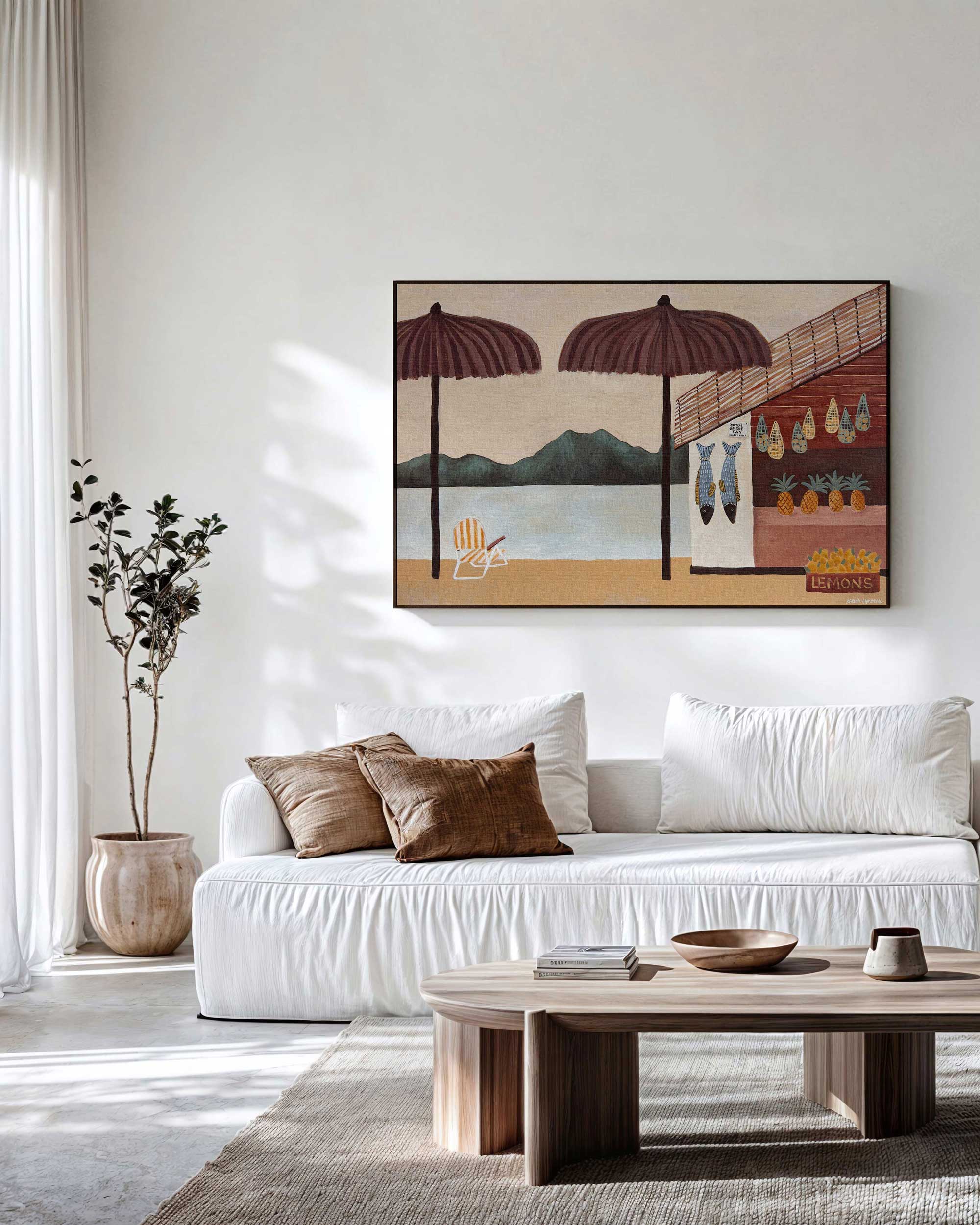 Beach Kiosk Fine Art Print