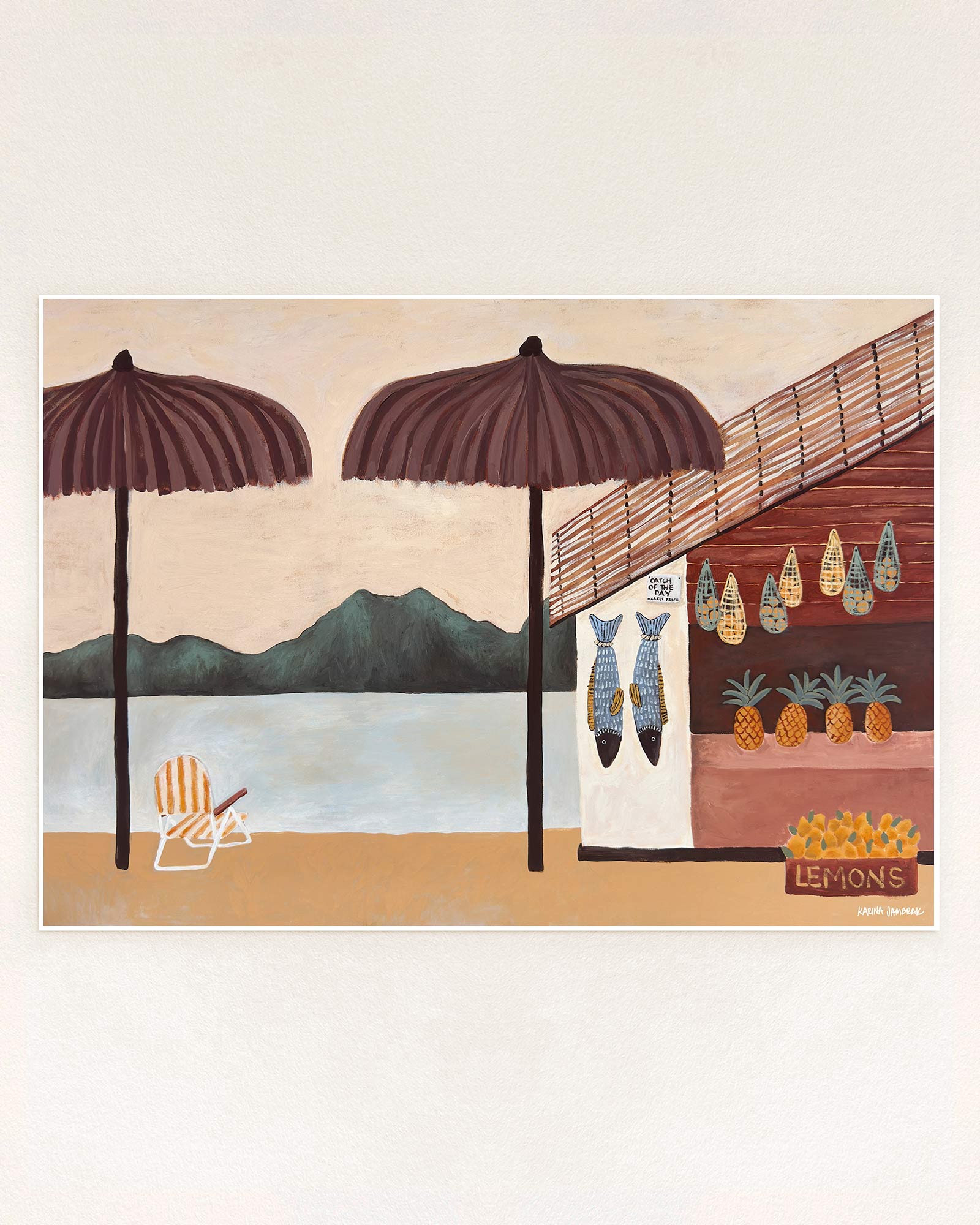 Beach Kiosk Fine Art Print