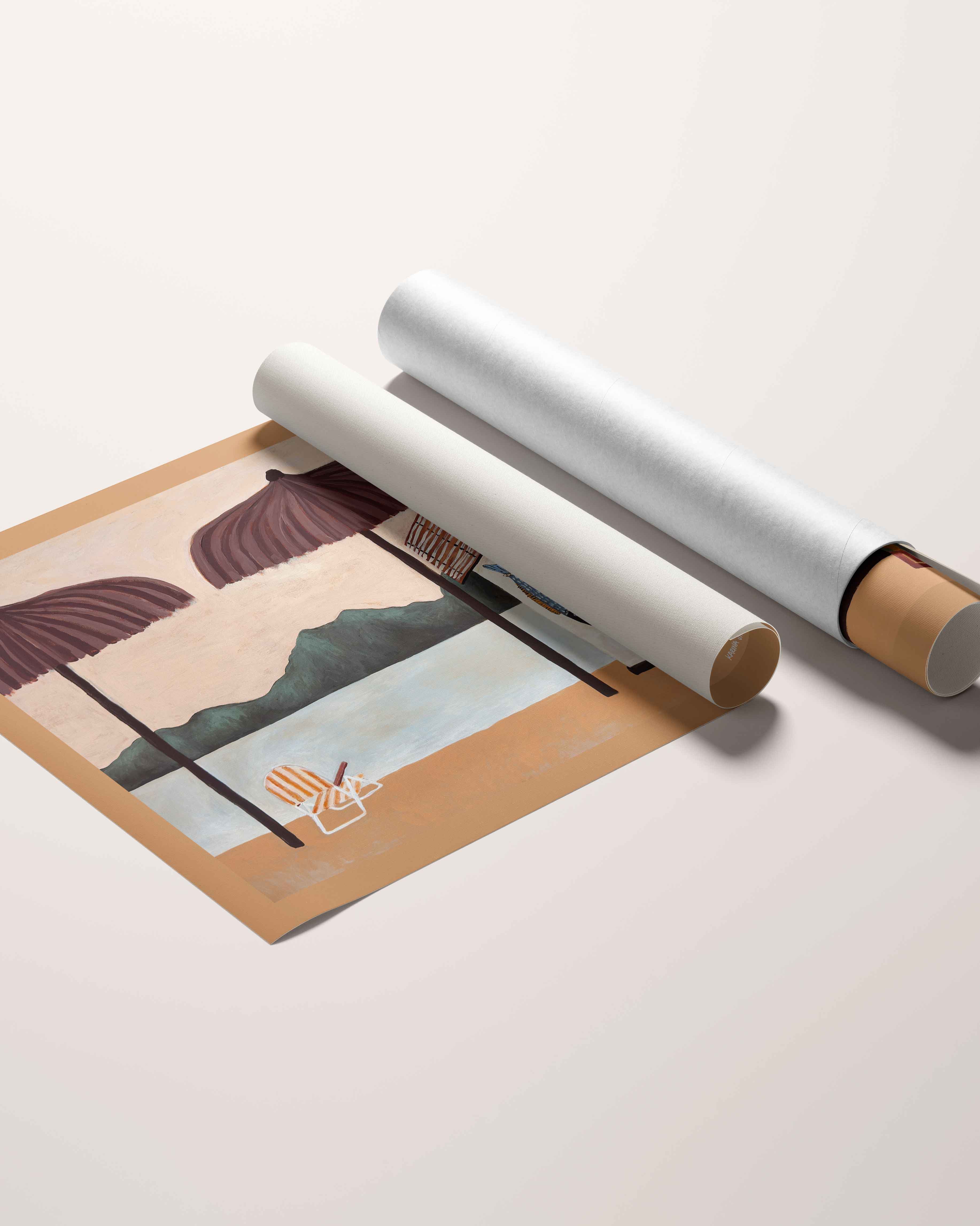 Beach Kiosk Fine Art Print