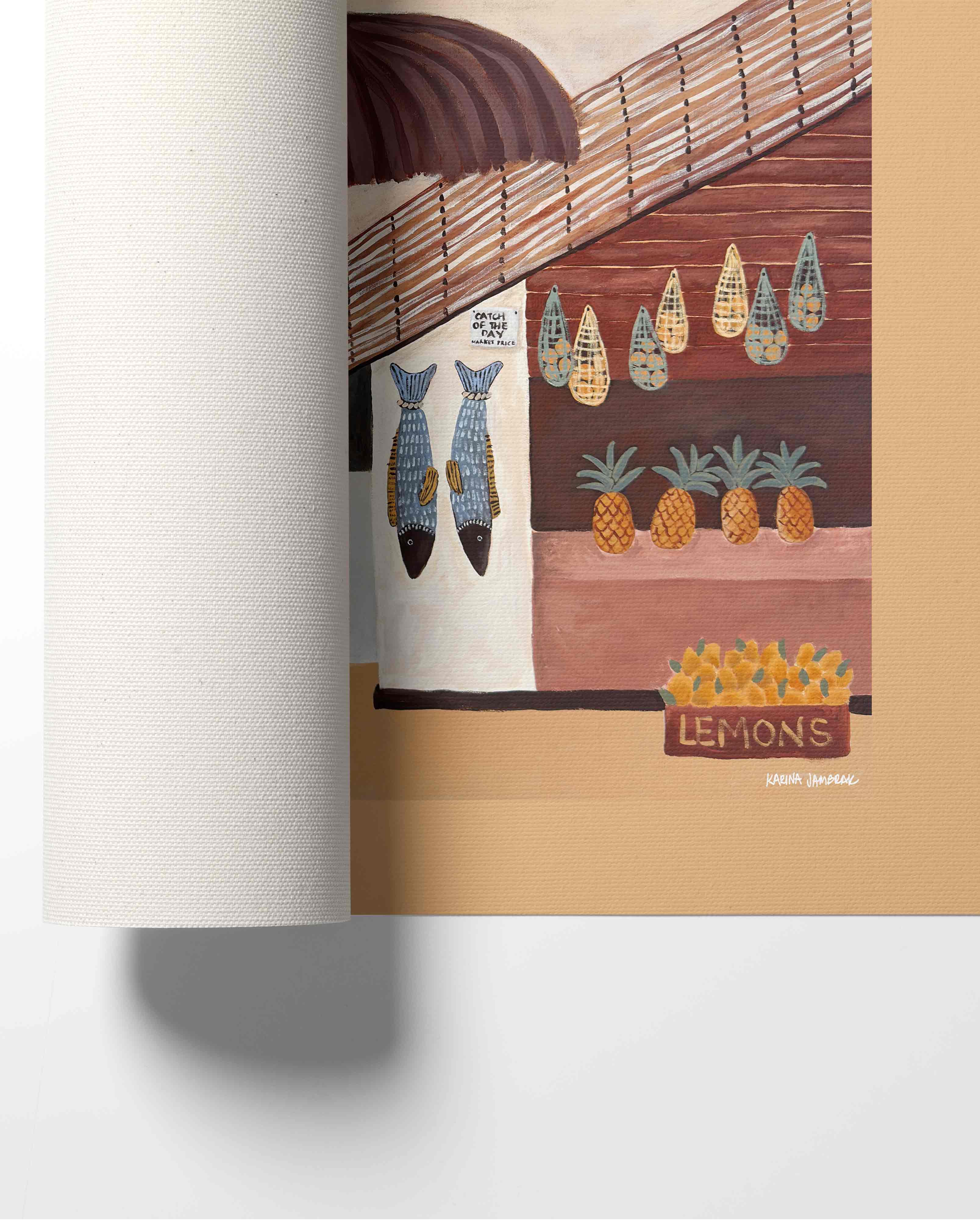 Beach Kiosk Fine Art Print