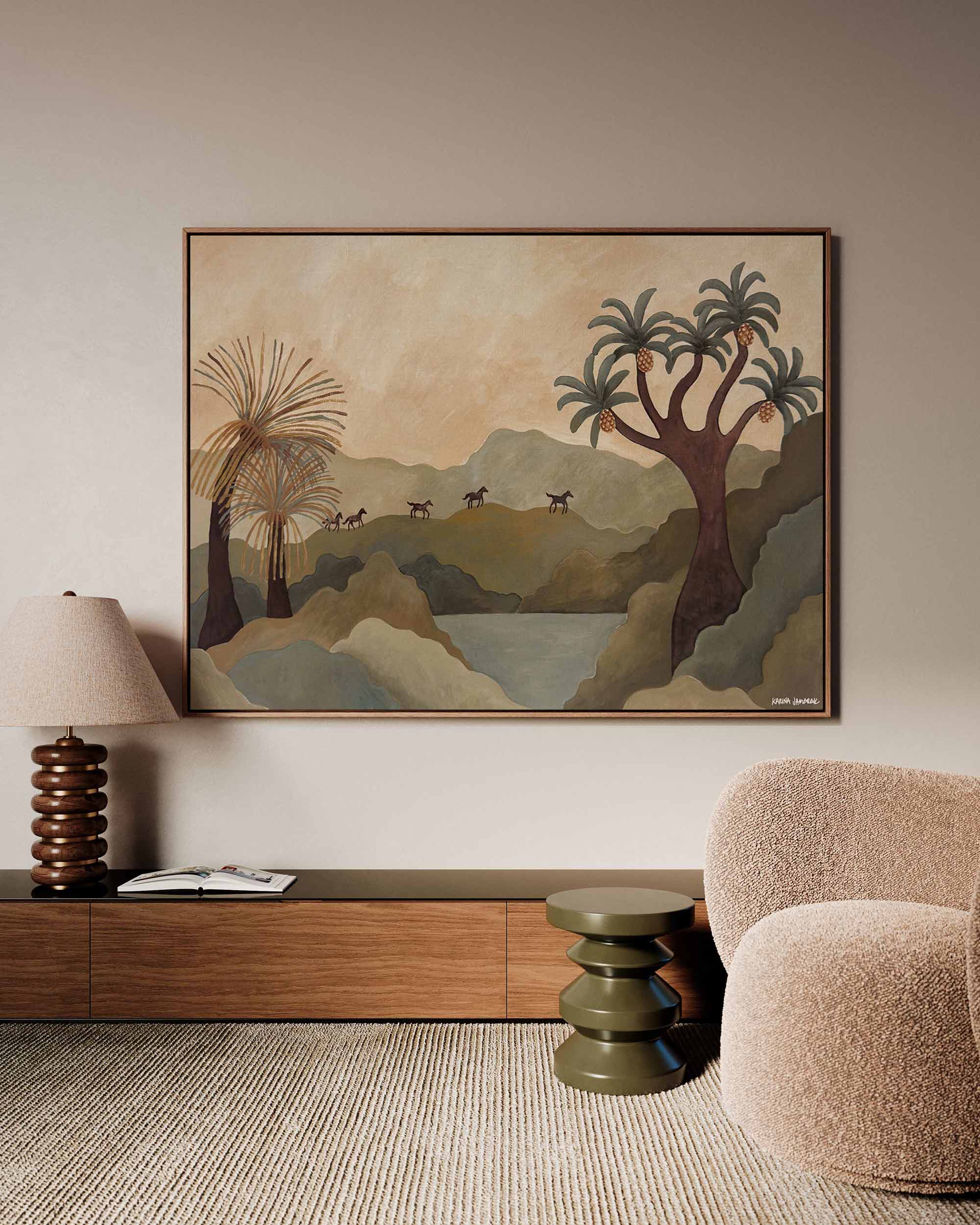 Brumbies In Queensland Fine Art Print