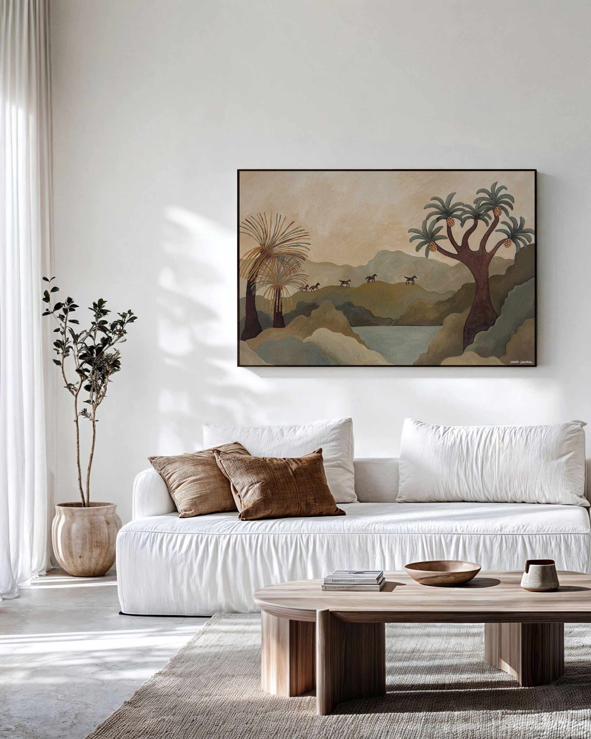 Brumbies In Queensland Fine Art Print