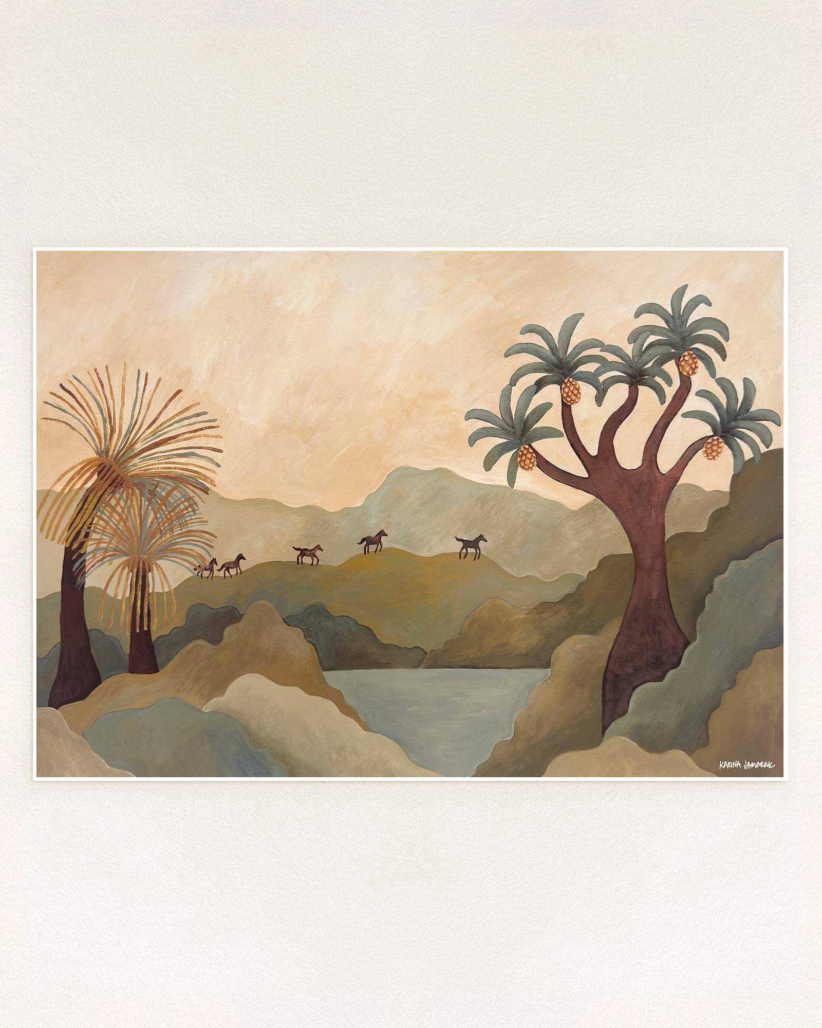 Brumbies In Queensland Fine Art Print