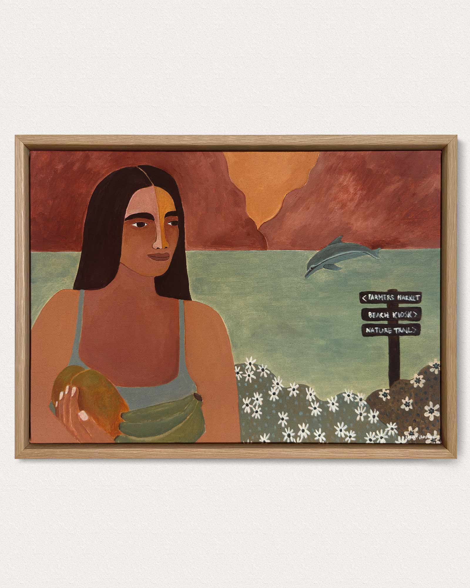 Dolphins At The Farmers Market Fine Art Print