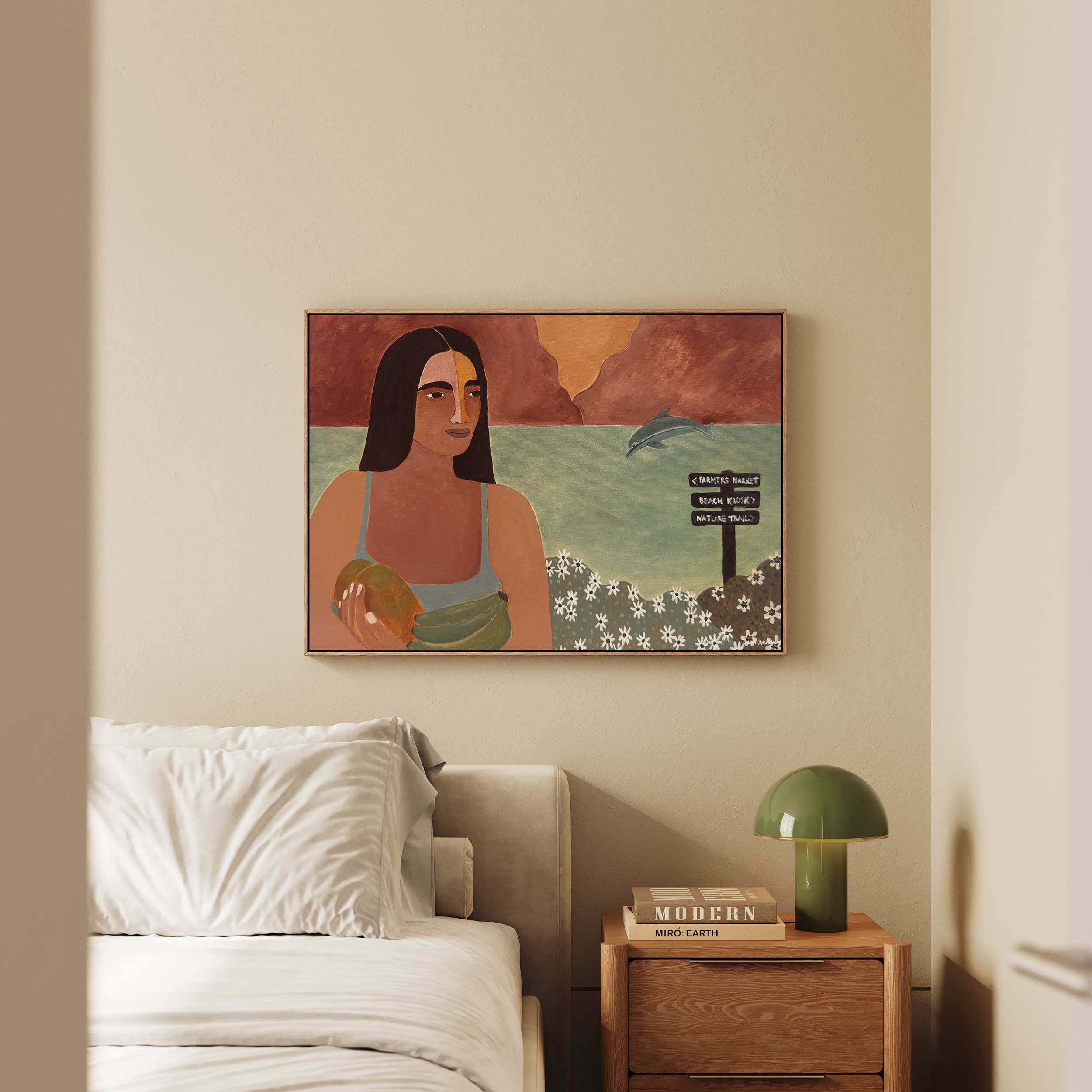 Dolphins At The Farmers Market Fine Art Print