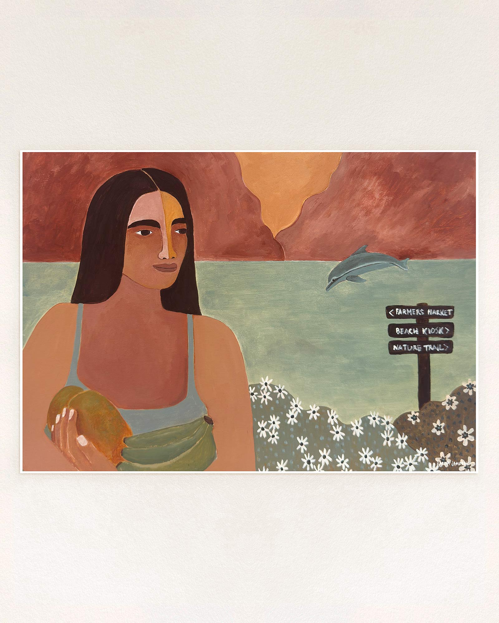 Dolphins At The Farmers Market Fine Art Print