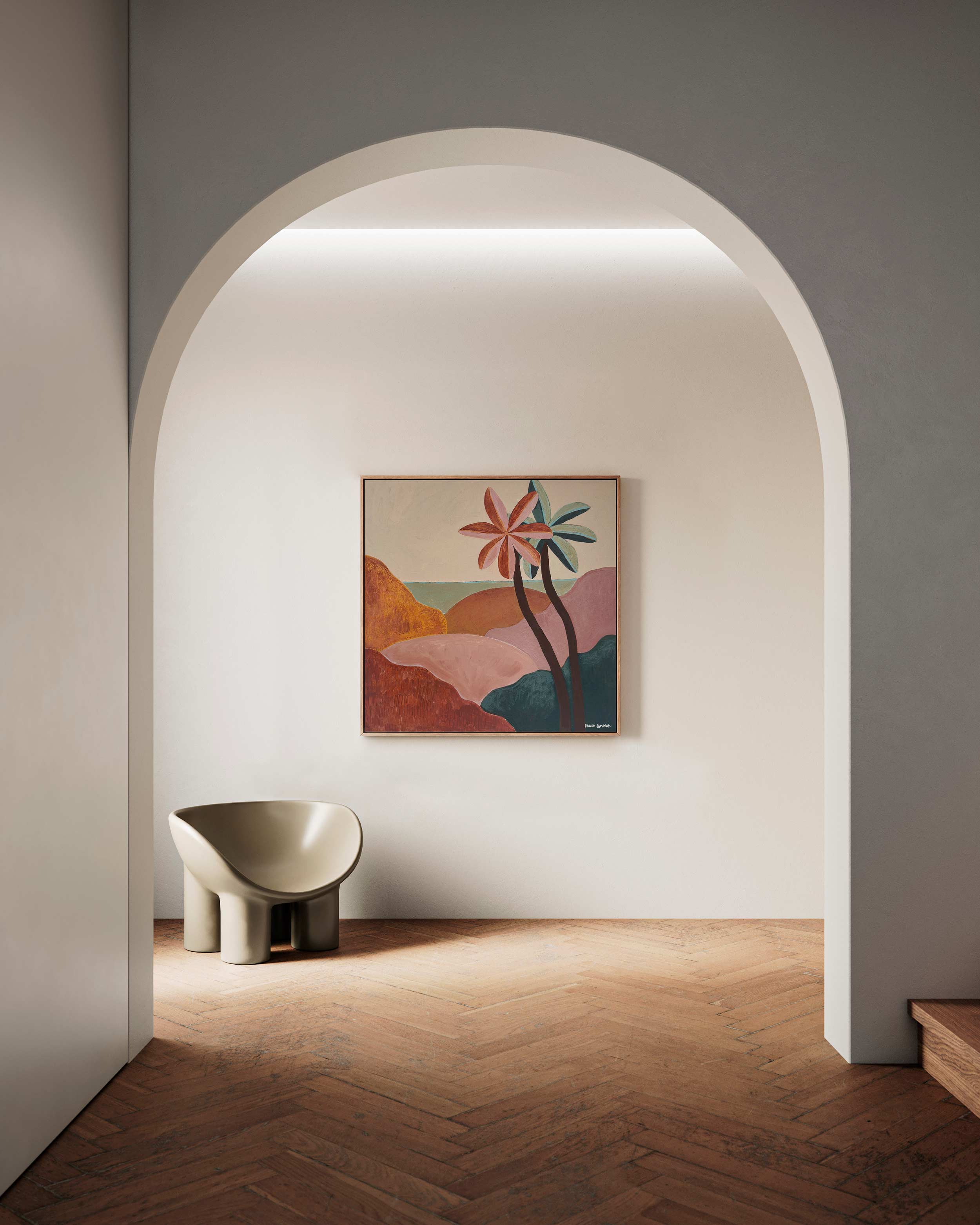 Flower Palms Fine Art Print