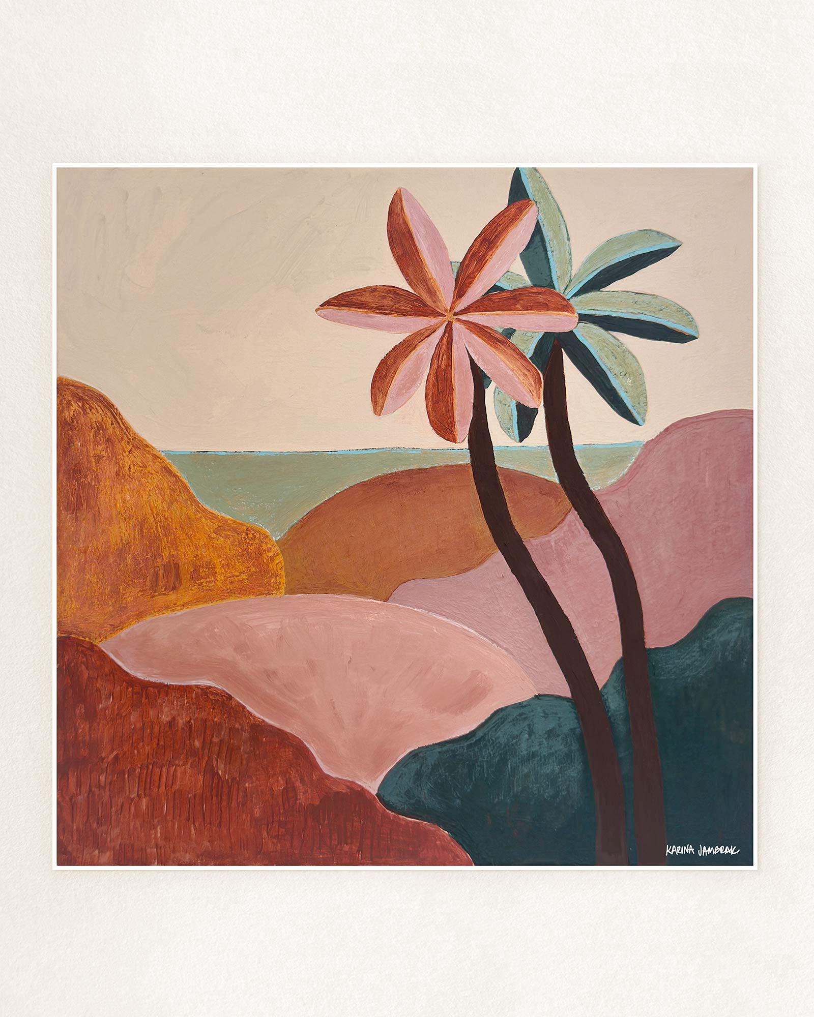 Flower Palms Fine Art Print