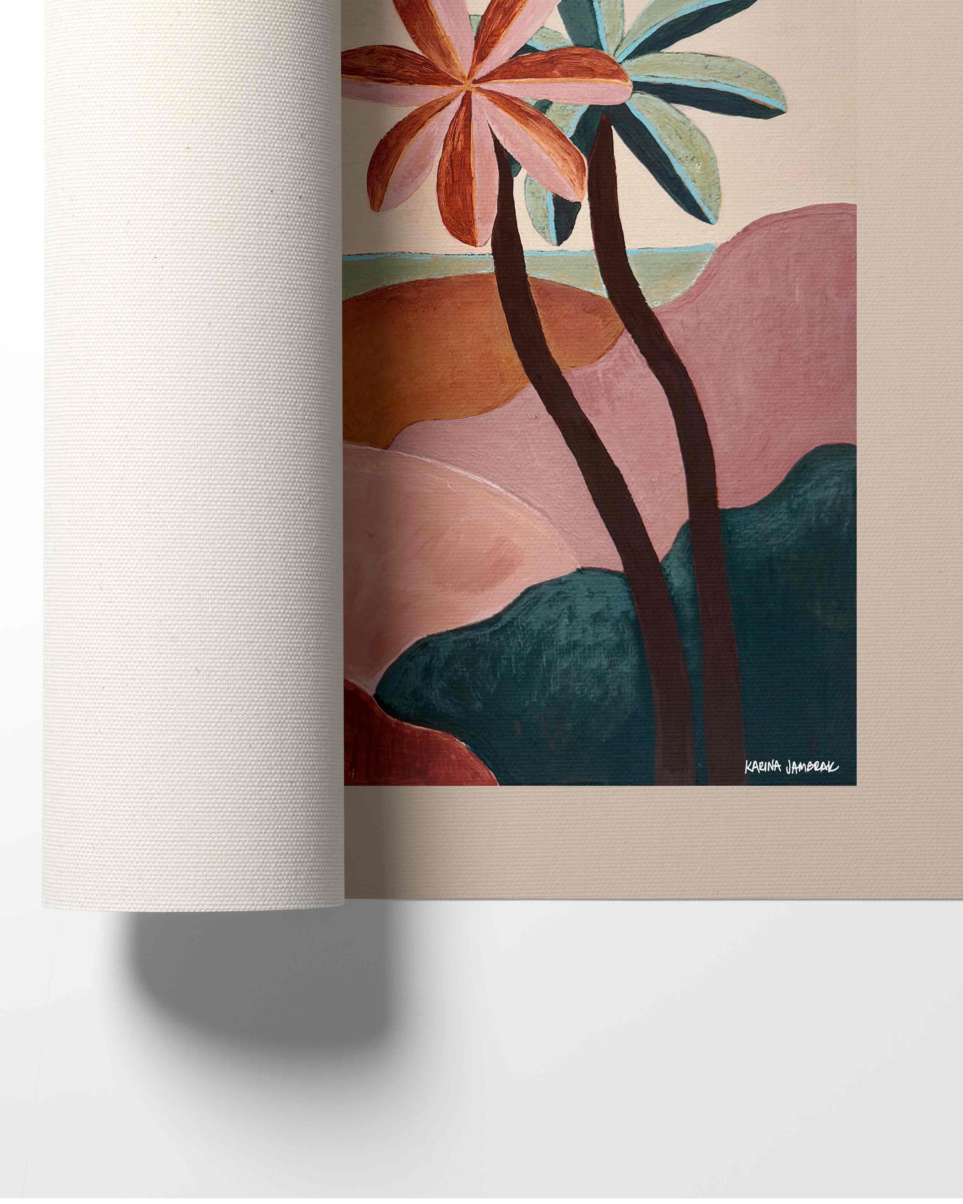 Flower Palms Fine Art Print