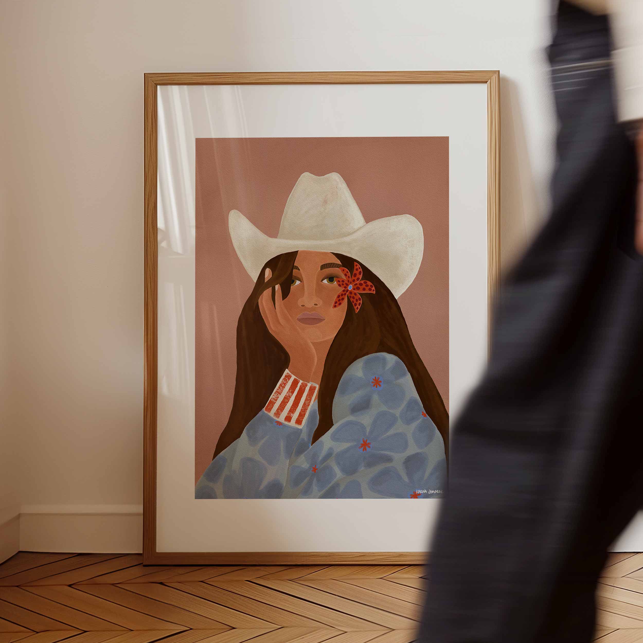 Island Ranch Girl Fine Art Print