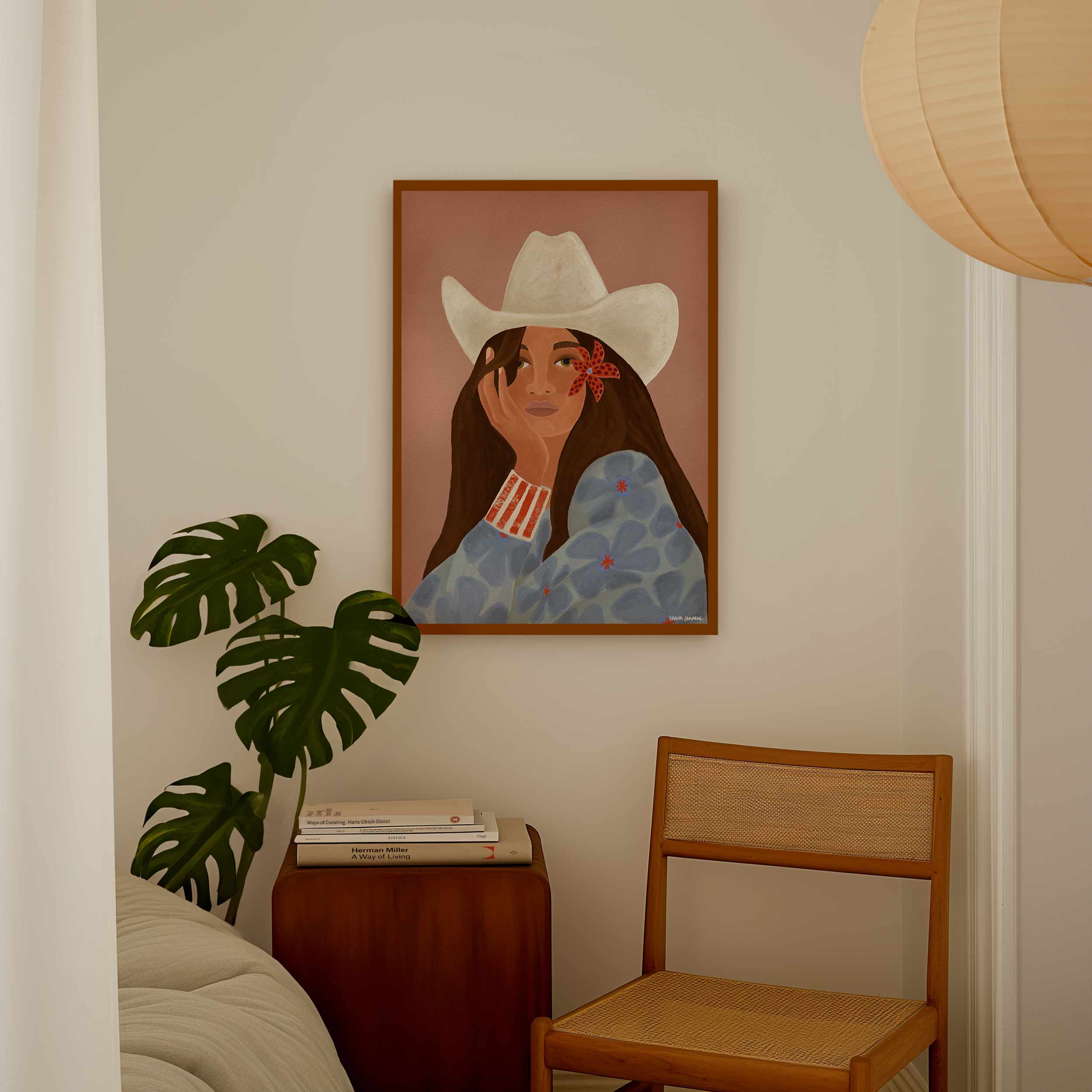 Island Ranch Girl Fine Art Print