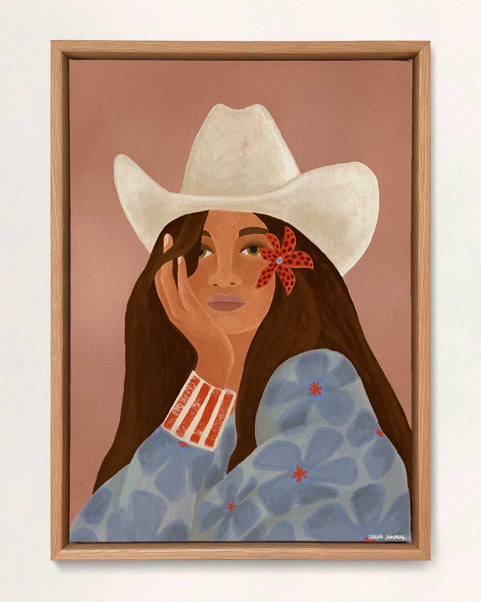 Island Ranch Girl Fine Art Print