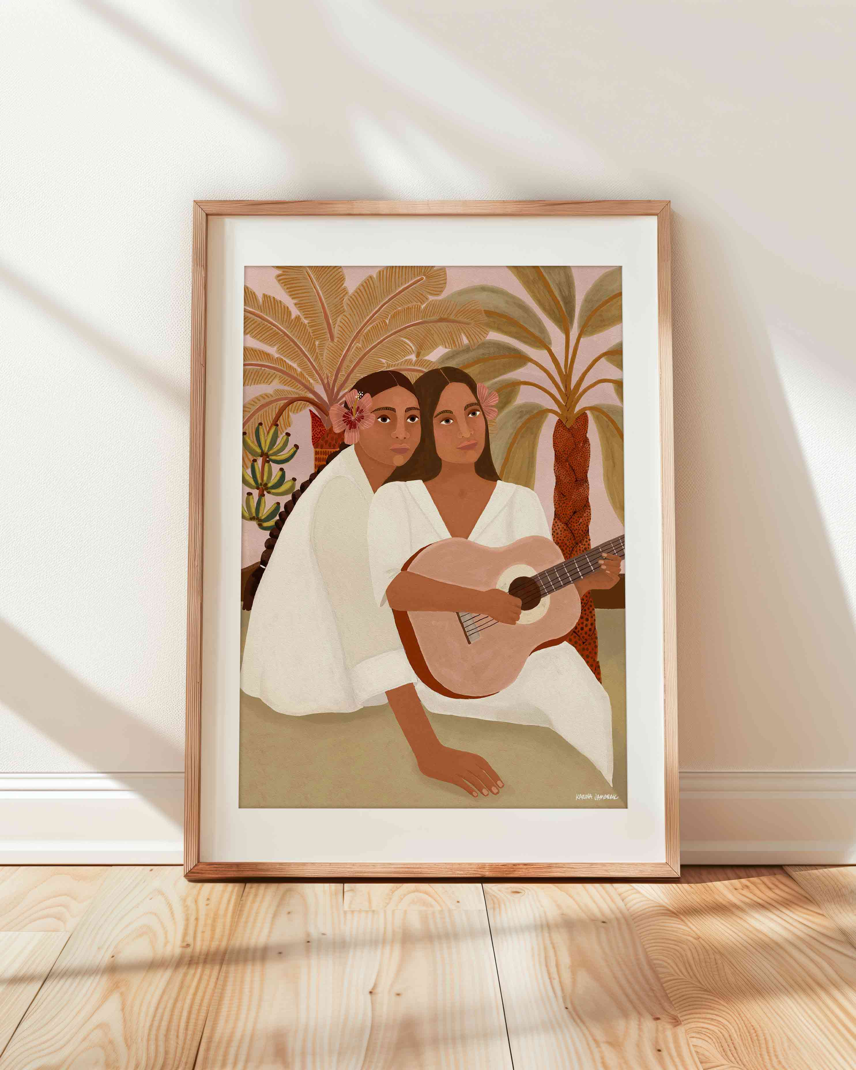 Sisters Serenade Fine Art Print