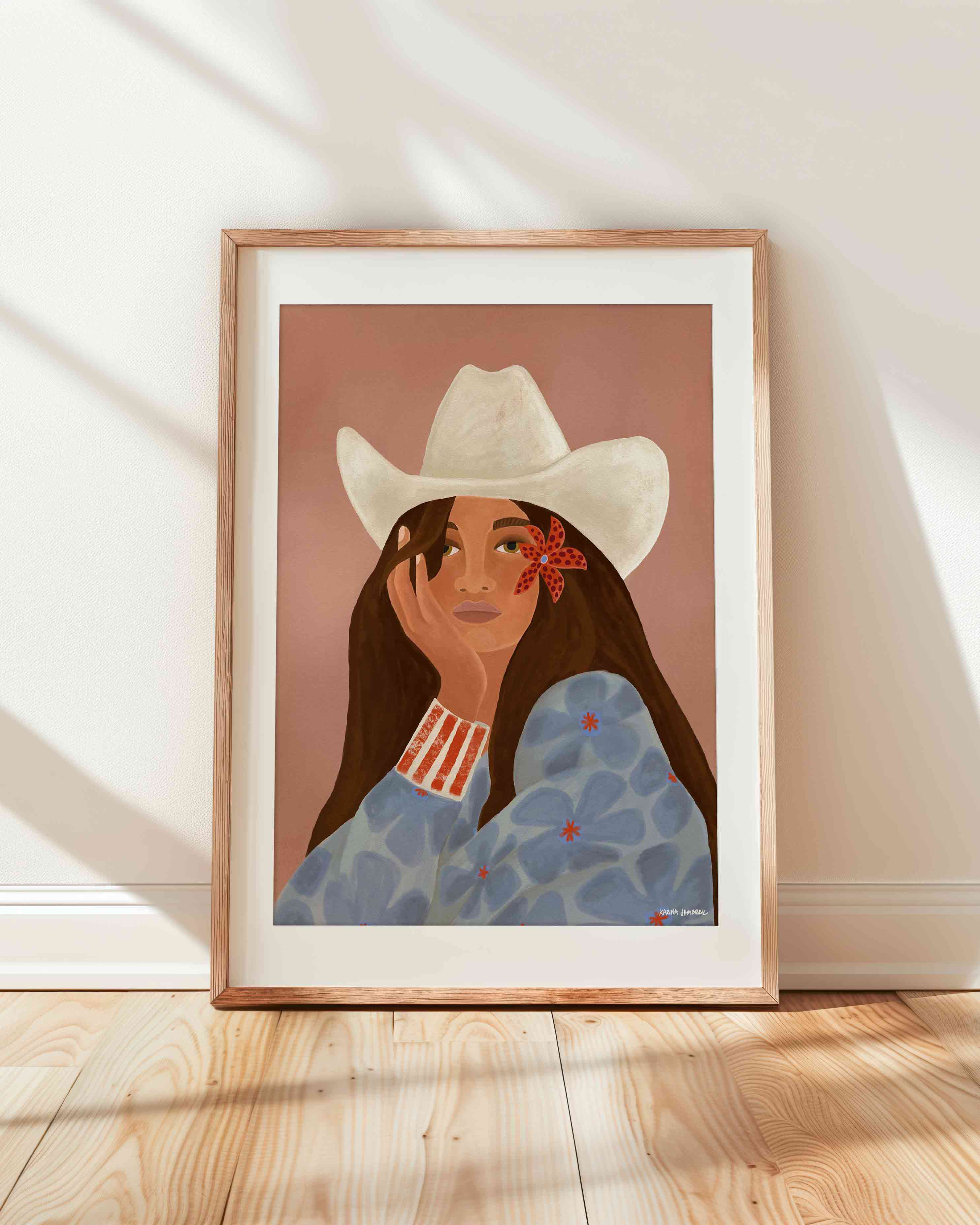 Island Ranch Girl Fine Art Print