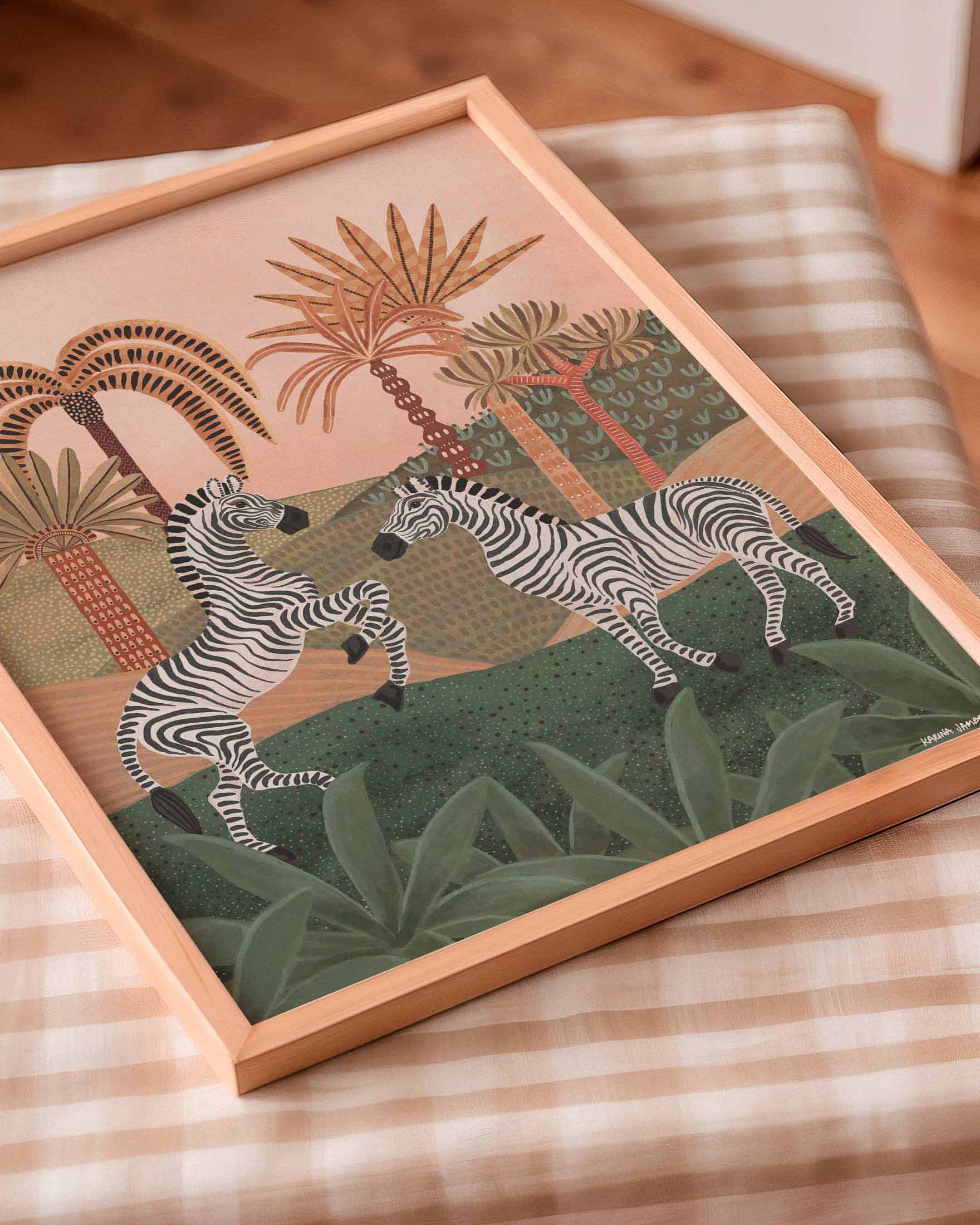 Zebra Play Fine Art Print