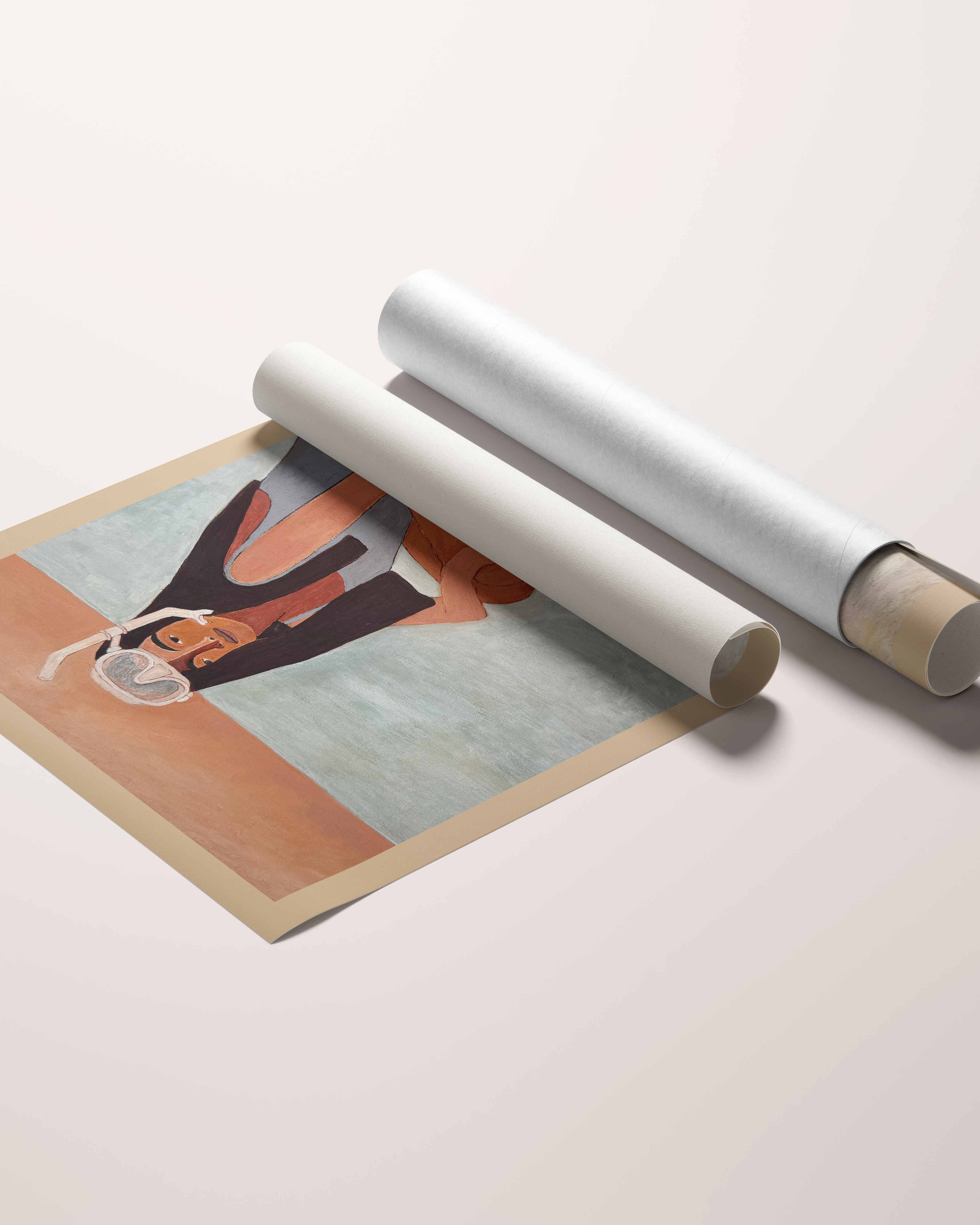 Snorkel Girl Finding Pippis Fine Art Print