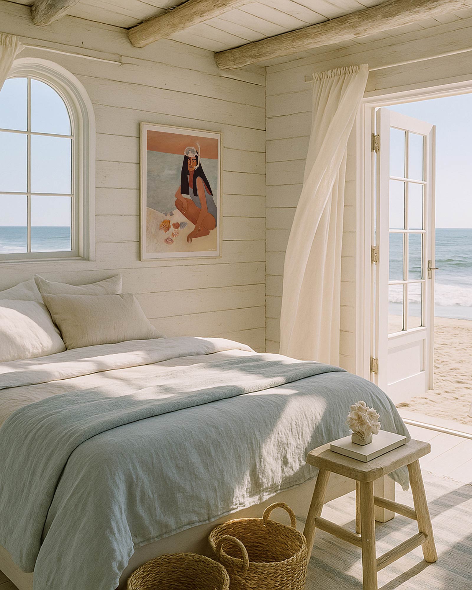 Snorkel Girl Finding Pippis Fine Art Print