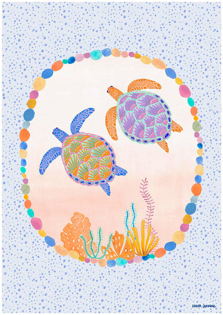 Turtle Pair Fine Art Print