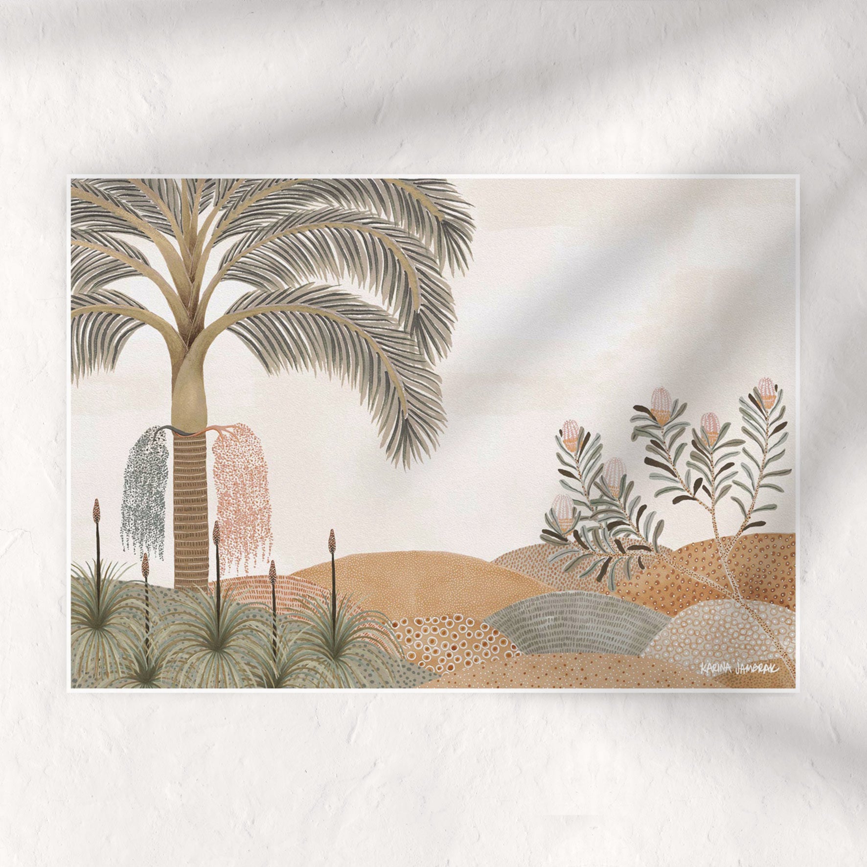 Bangalow Palm Landscape Fine Art Print