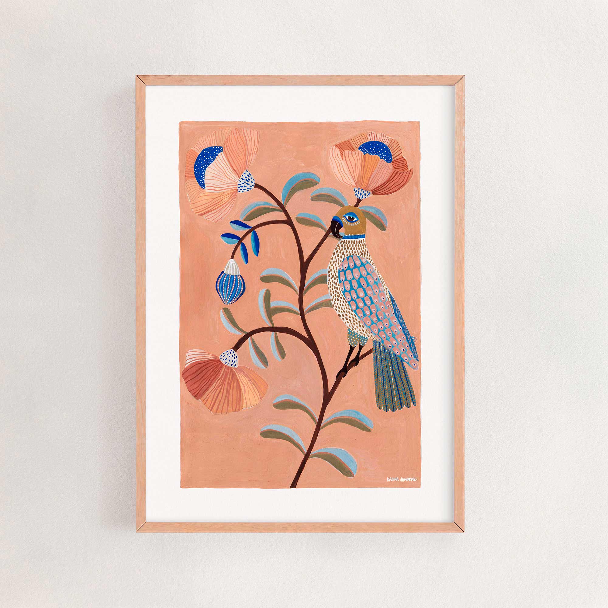 Joy ~ Parrot Art Print