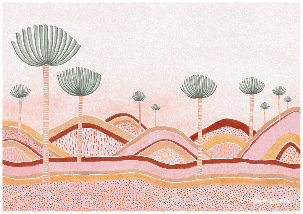 Dusty Pink Dunes Fine Art Print