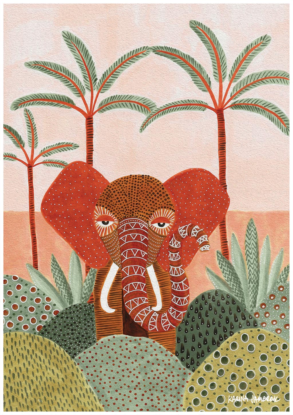 Etta The Elephant Fine Art Print