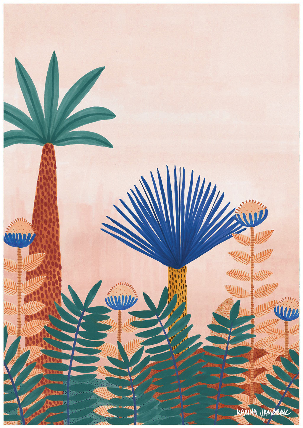 Jungle Blooms Fine Art Print