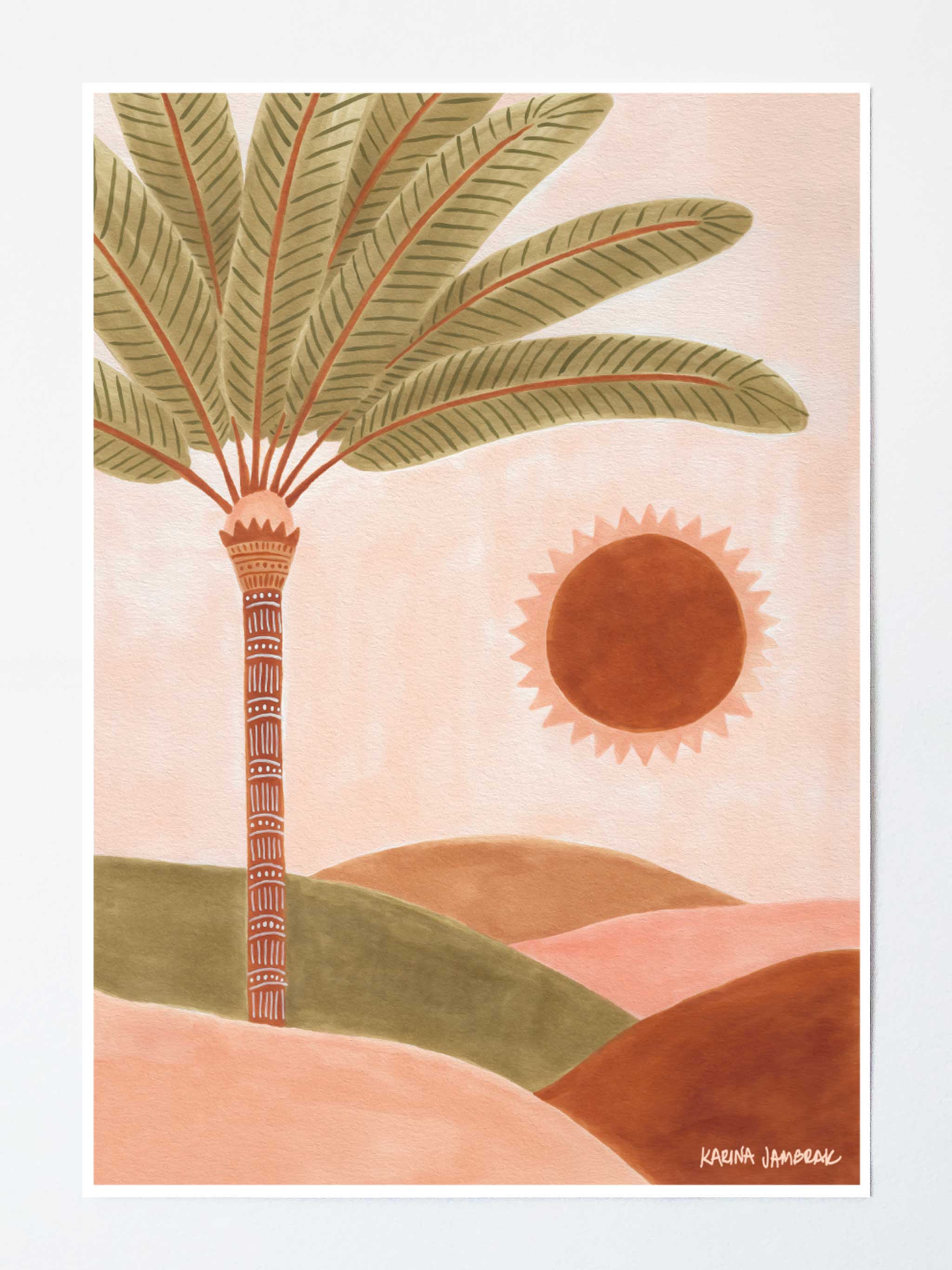 The Pared Palm Fine Art Print