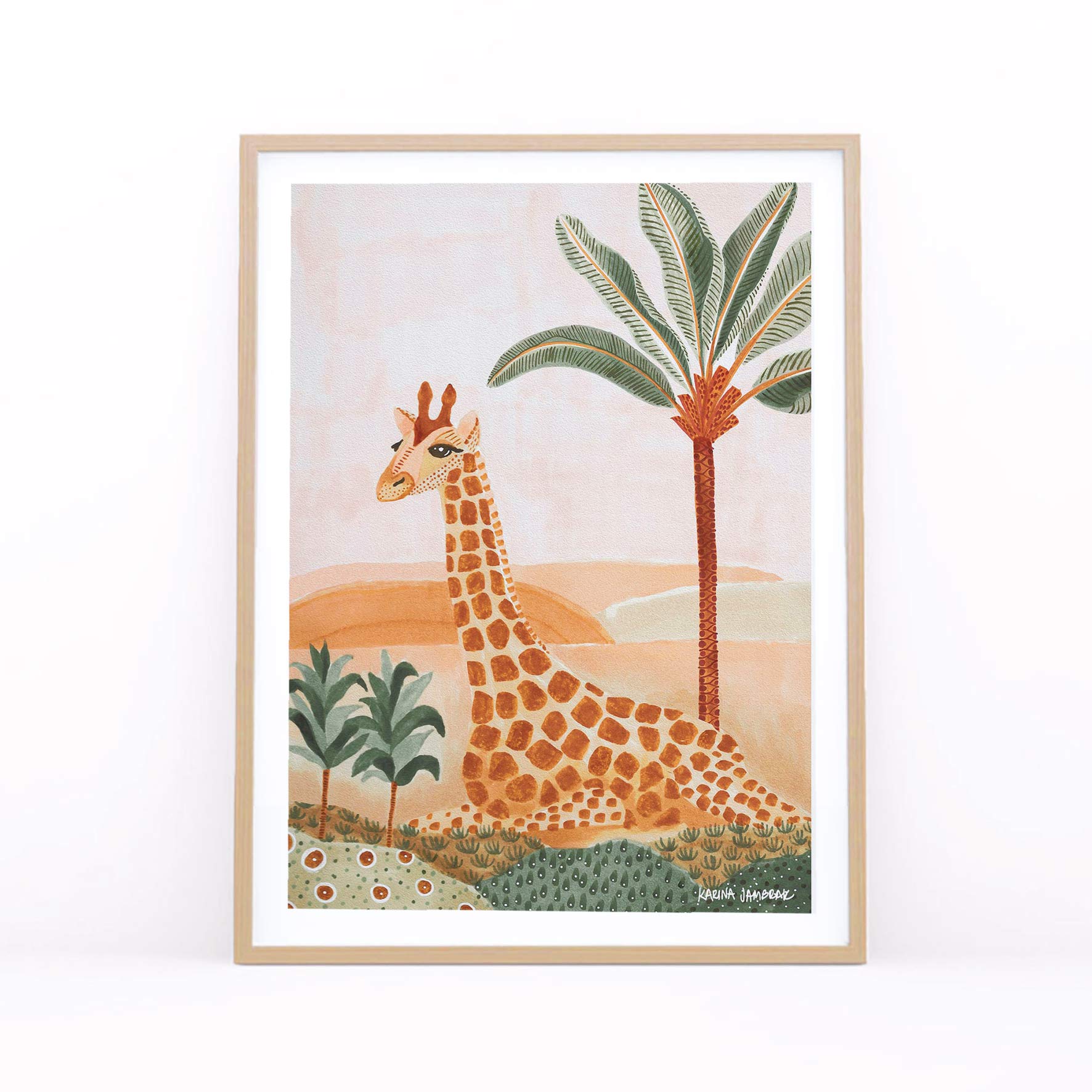 Gigi The Giraffe Fine Art Print